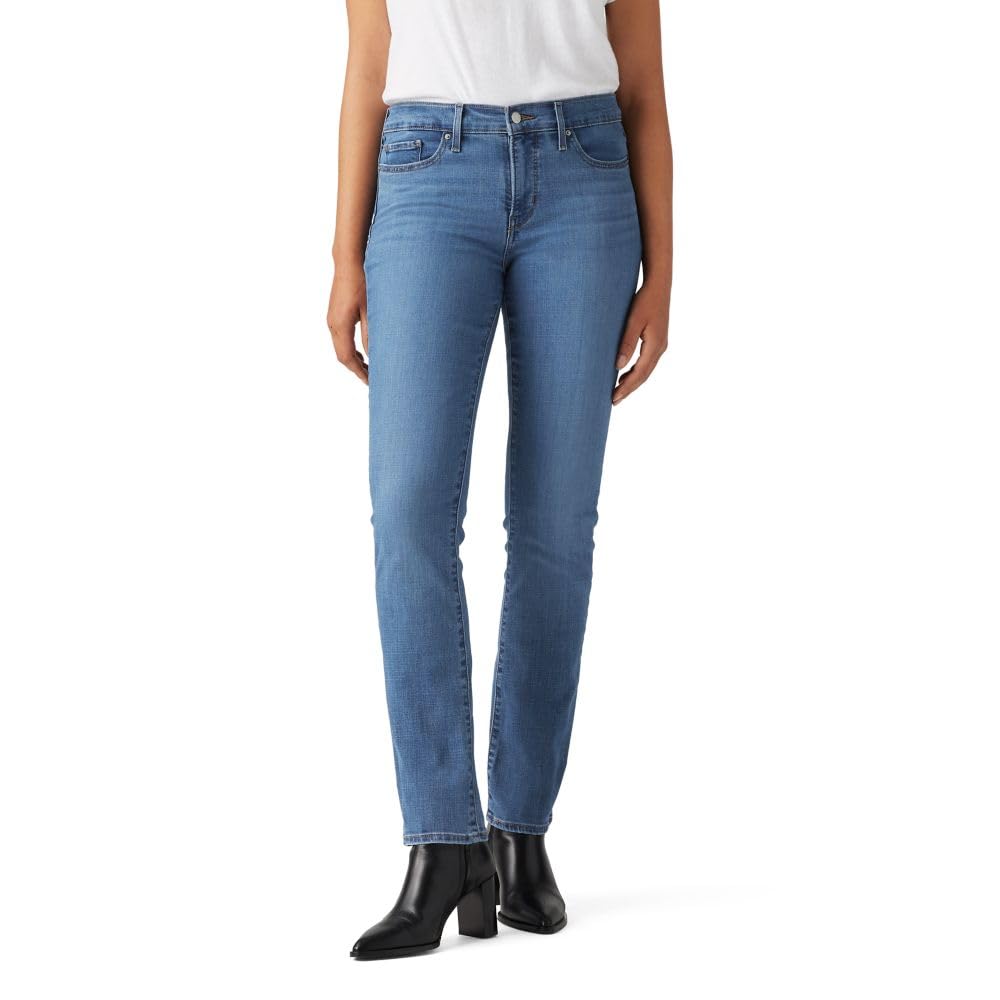 Levi's Women's 314 Shaping Straight Jeans - High Waist Slim Fit Denim Pants for Everyday Comfort & Style | Perfect for Work, Casual Outings & Date Nights