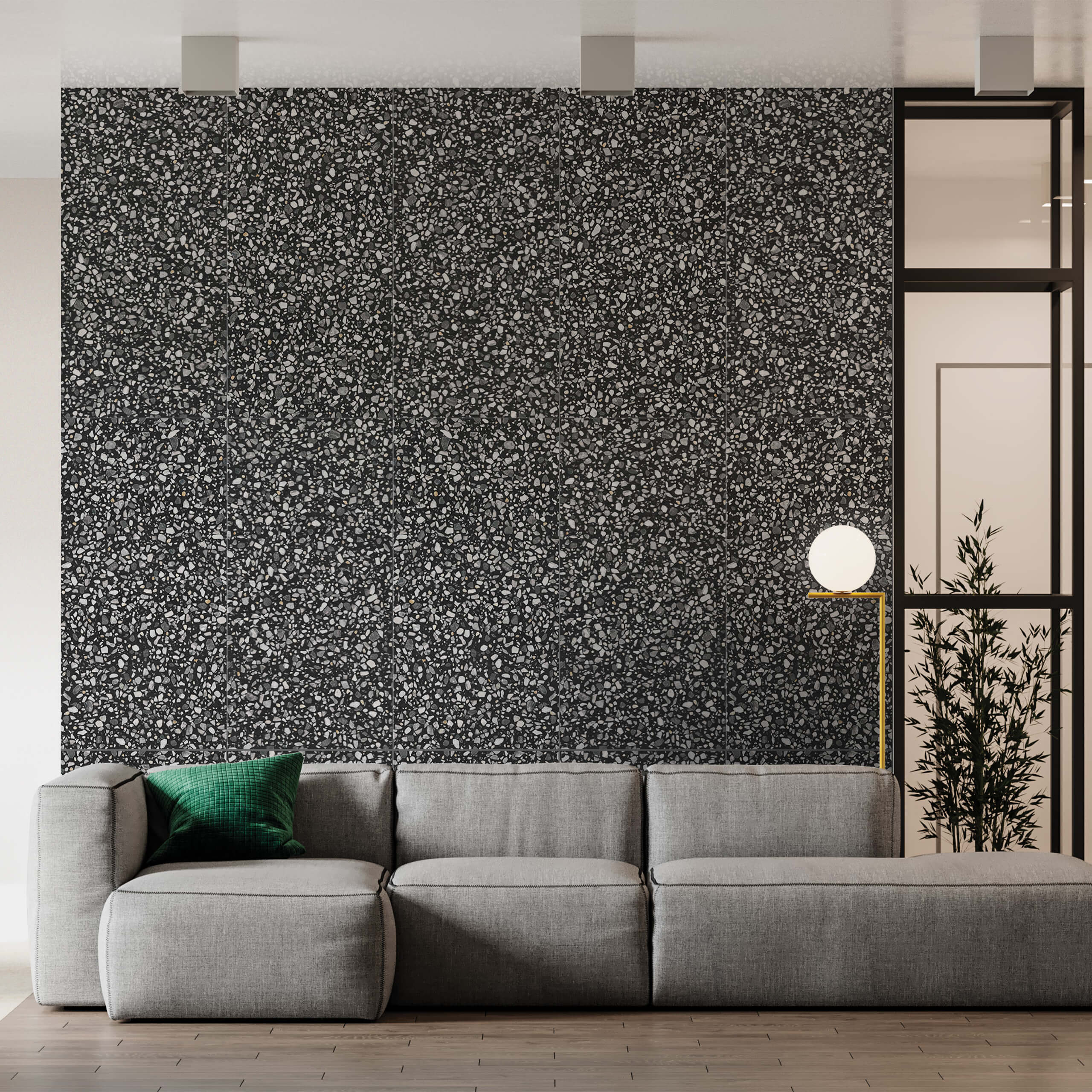 Agglo 1200x600 Matt Porcelain Tile - Premium Matte Finish Floor and Wall Tile for Living Room, Kitchen, Bathroom (60x60cm)