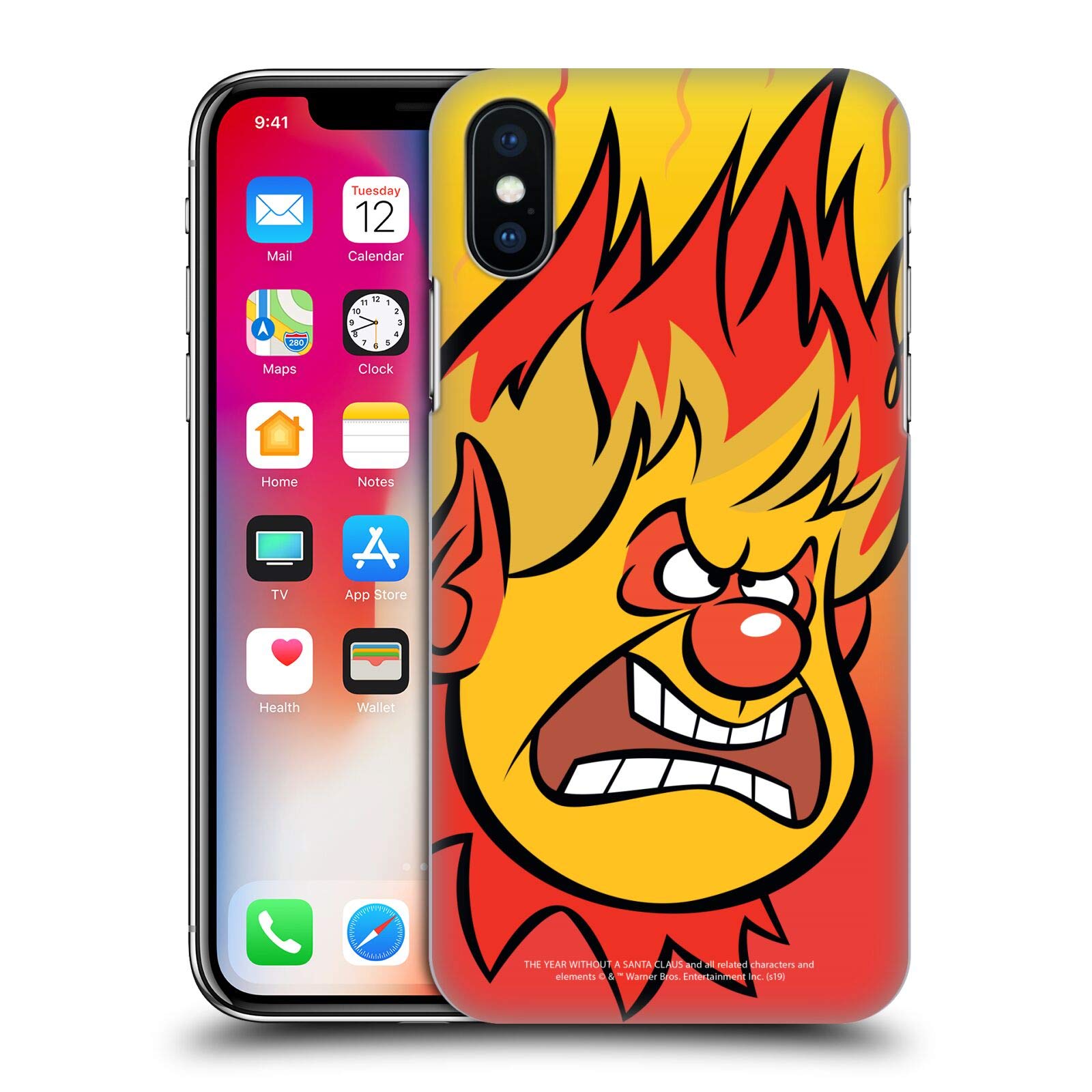 Heat Miser Character Art Hard Case for iPhone X/Xs | Officially Licensed The Year Without A Santa Claus | Durable Protection with Stylish Design | Perfect for Christmas Gifts & Holiday Season