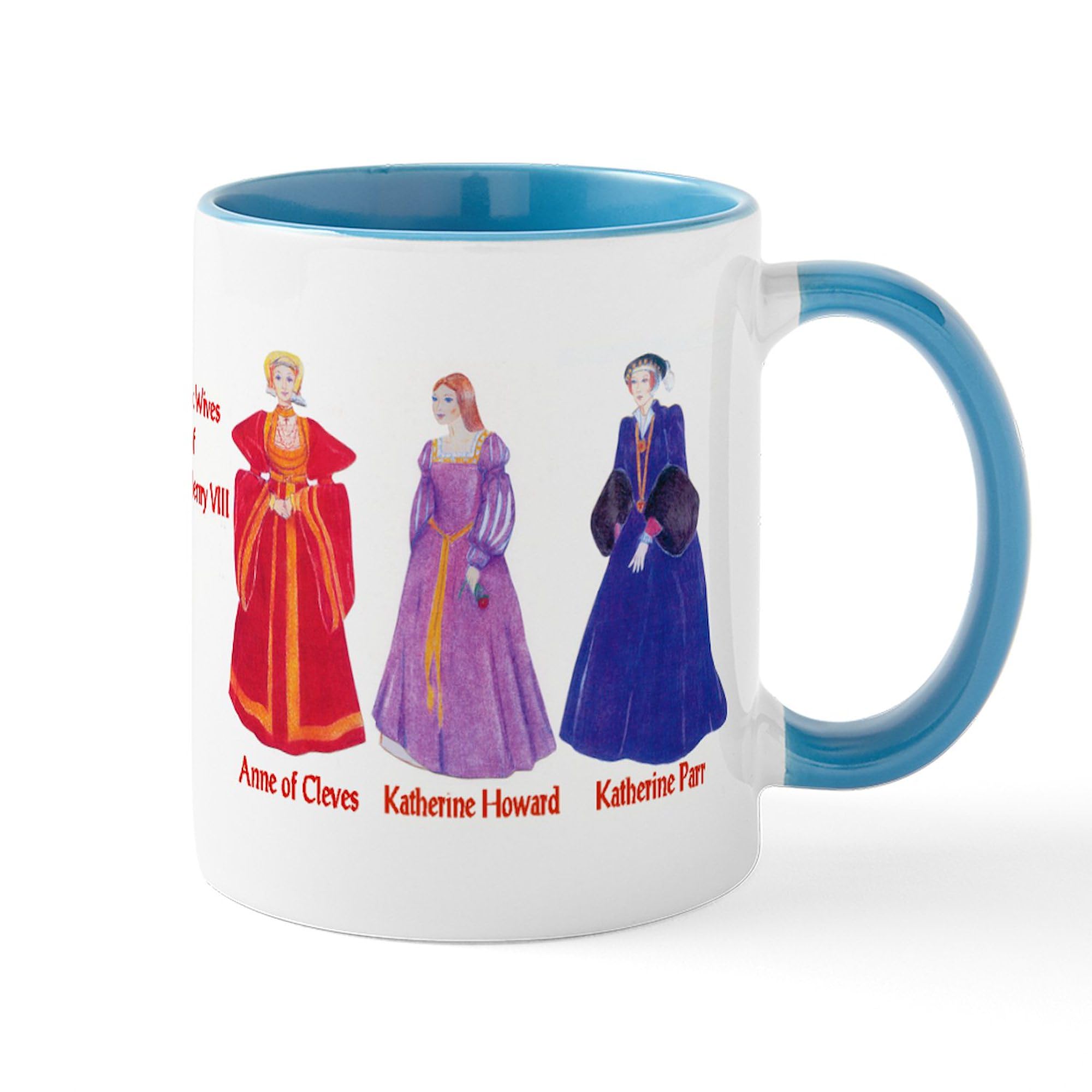 Six Wives of King Henry VIII 11 oz Ceramic Coffee Mug (325ml) - British History Themed Tea & Coffee Cup - Perfect for History Lovers, Tudor Fans & Gift Giving