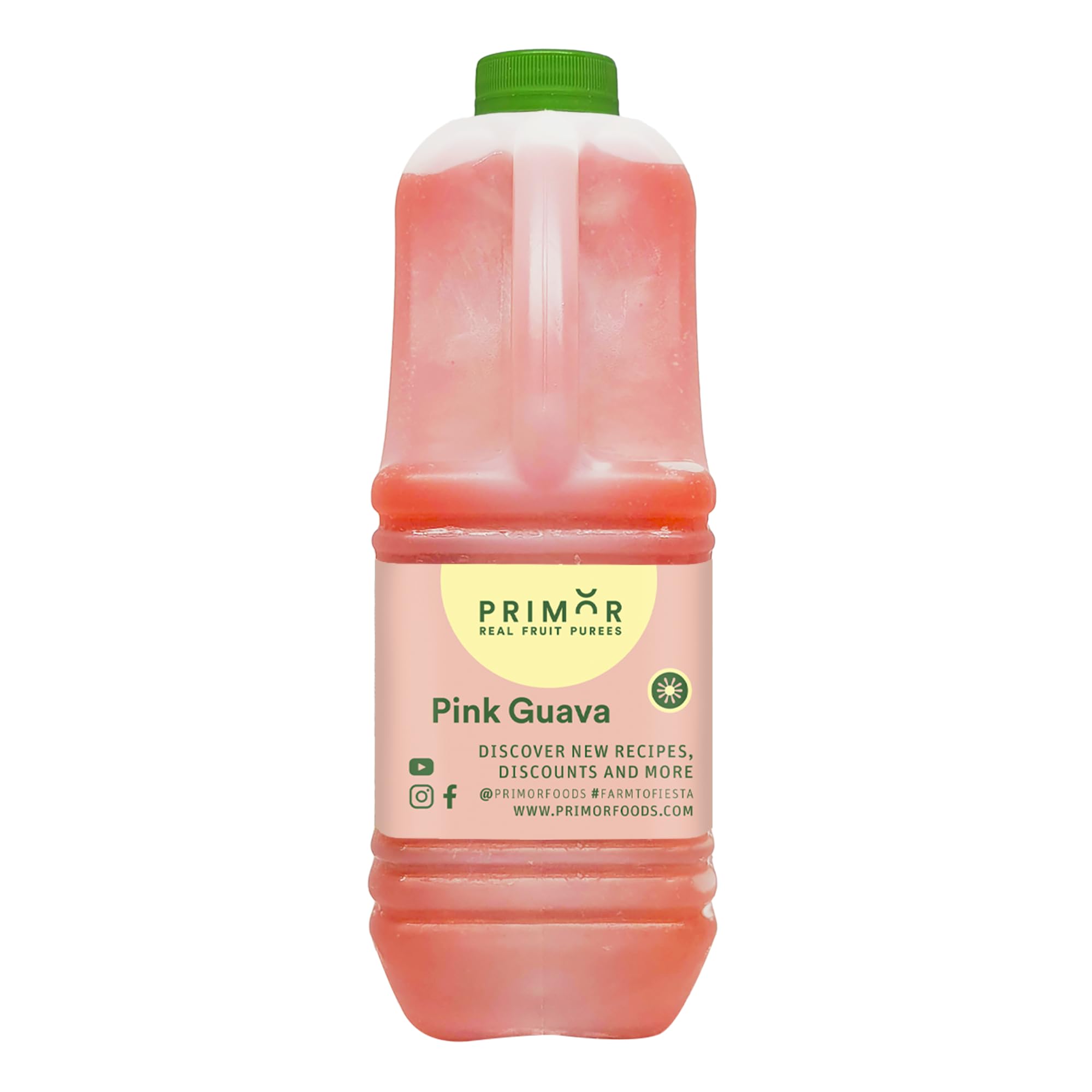 Organic Pink Guava Fruit Puree | 100% Real Fruit | Perfect for Smoothies, Cocktails, Desserts & Baby Food | All-Natural, No Additives | Great for Baking, Yogurt Toppings & Healthy Snacks