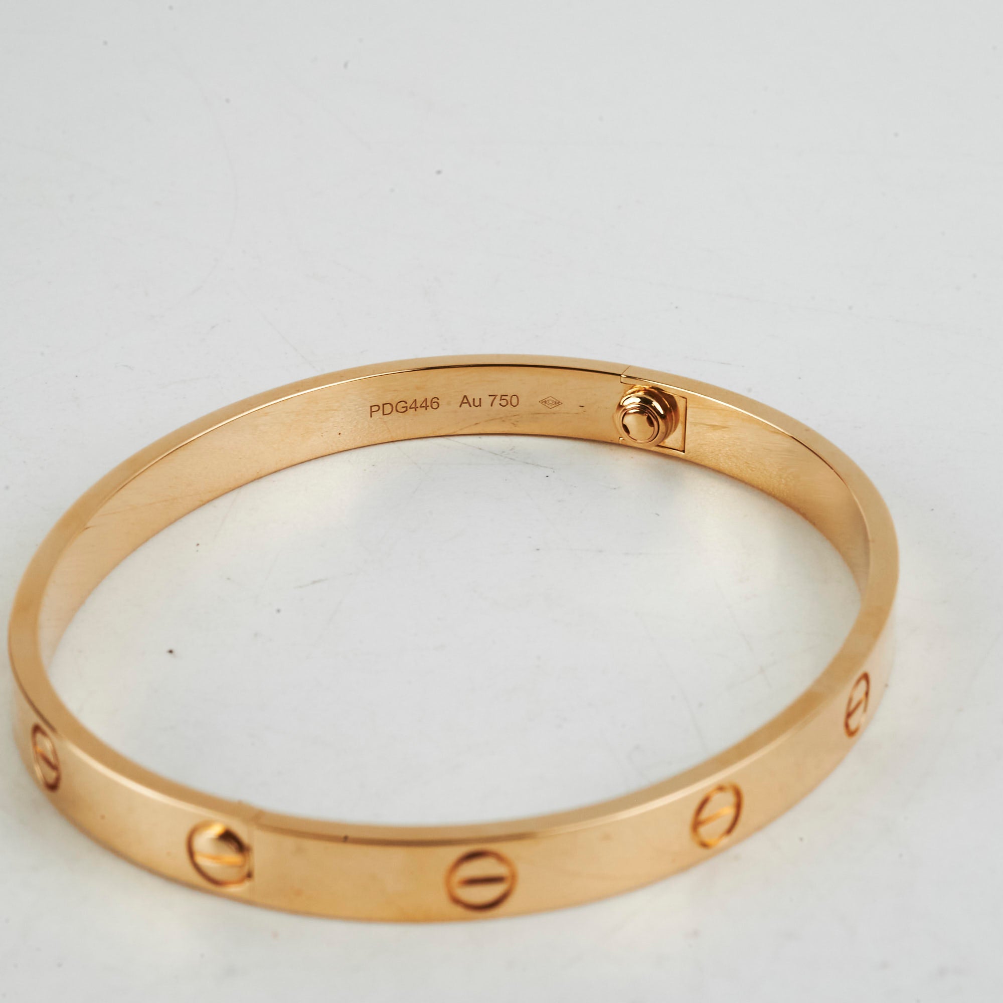 Cartier Love Bracelet 18K Yellow Gold Size 19 - Luxury Jewelry for Women, Anniversary Gift, Wedding Band, Romantic Present for Her