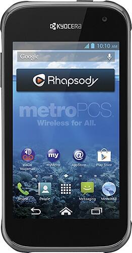Kyocera Hydro XTRM 4G LTE Unlocked Waterproof Smartphone - MetroPCS Compatible No Contract Cell Phone (Black) - Perfect for Outdoor Adventures, Water Sports & Rugged Use