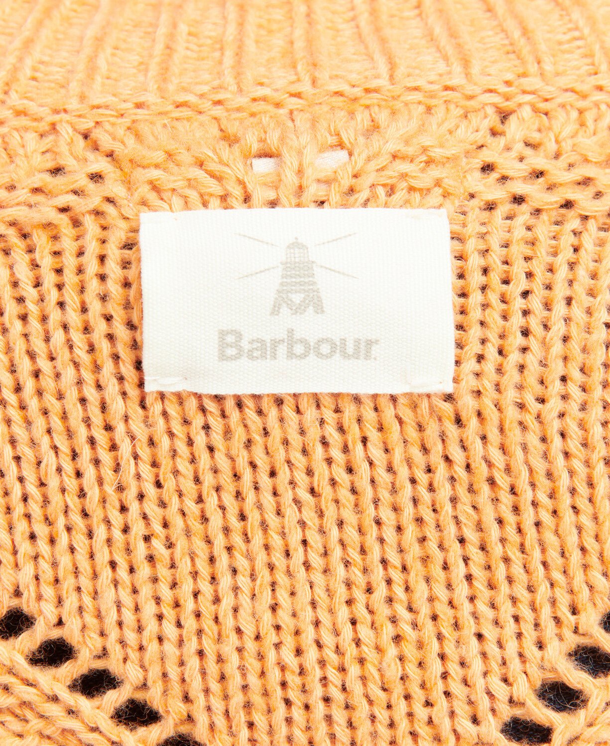 BARBOUR LADIES Leilani Knit Jumper Sweater - Women's Casual Pullover PAPAYA Color for Fall Winter Fashion & Outdoor Activities
