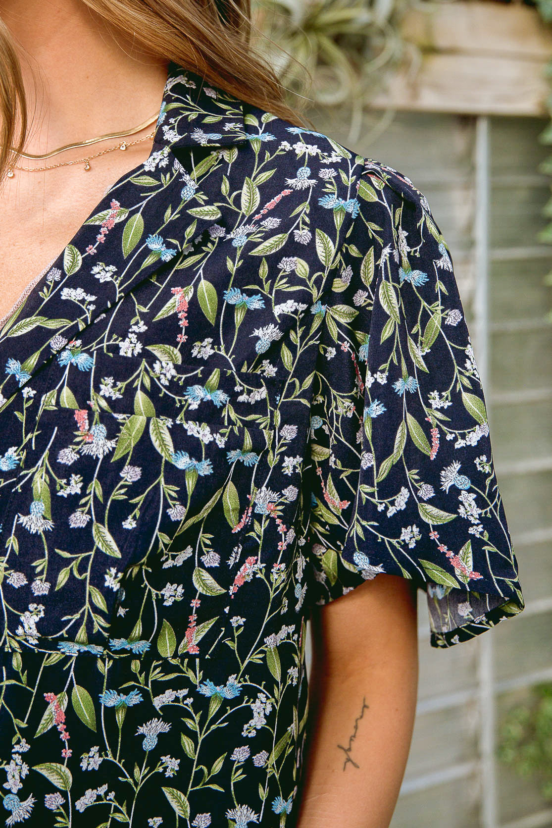 Premium Day Lily Top - Women's Floral Print Blouse for Casual & Summer Wear | Perfect for Outings, Dates, and Office Outfits