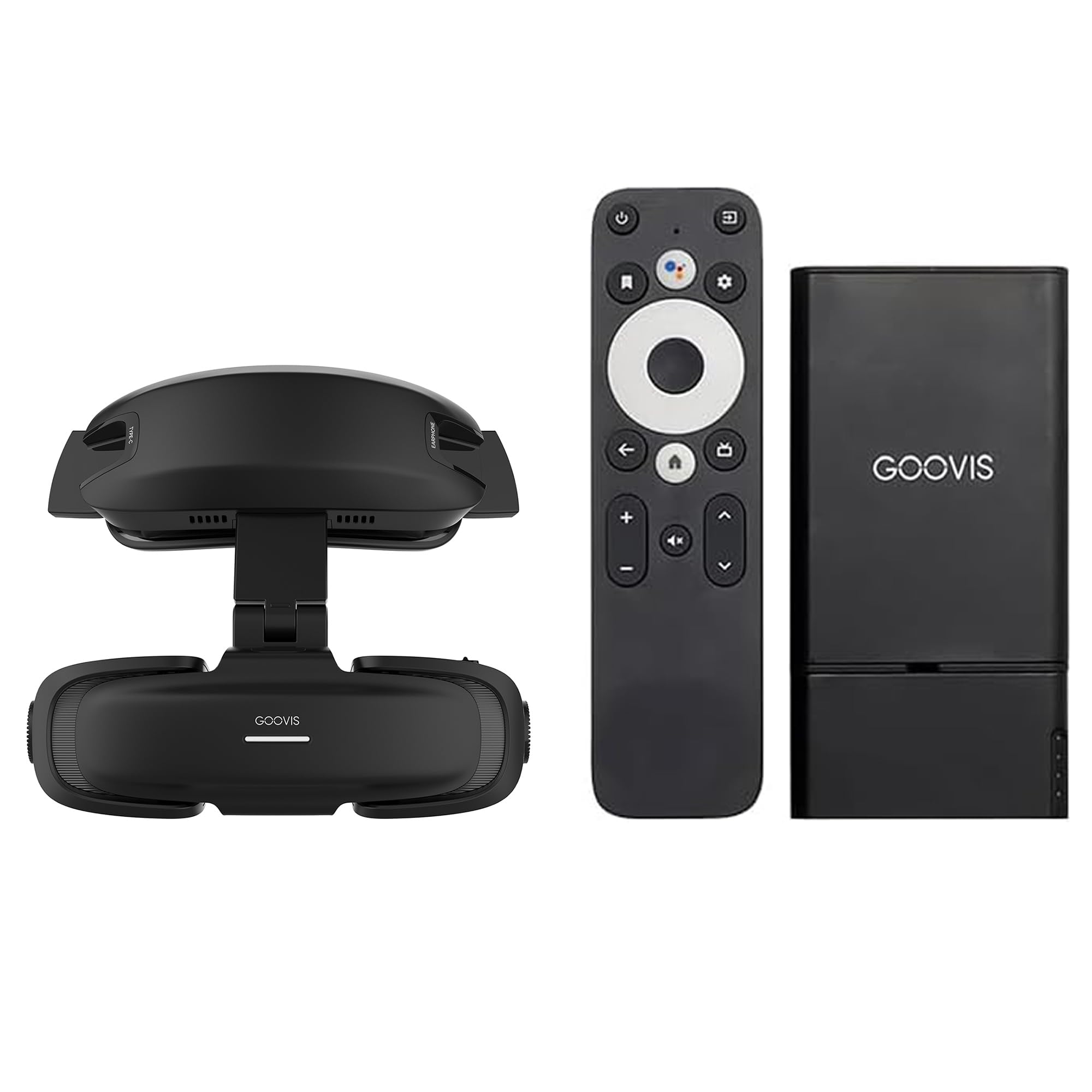 GOOVIS Art - World's Smallest 3D Cinema Headset with Micro OLED Display | Portable Media Player & Gaming Headset | Open-Design HMD for Multitasking (Black) | Perfect for Home Theater, Gaming & Productivity