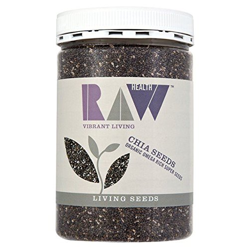 RAW Health Organic Chia Seeds - 450g (1 lb) | Premium Superfood for Smoothies, Baking & Healthy Recipes | USDA Certified, Gluten-Free, Vegan & Keto Friendly