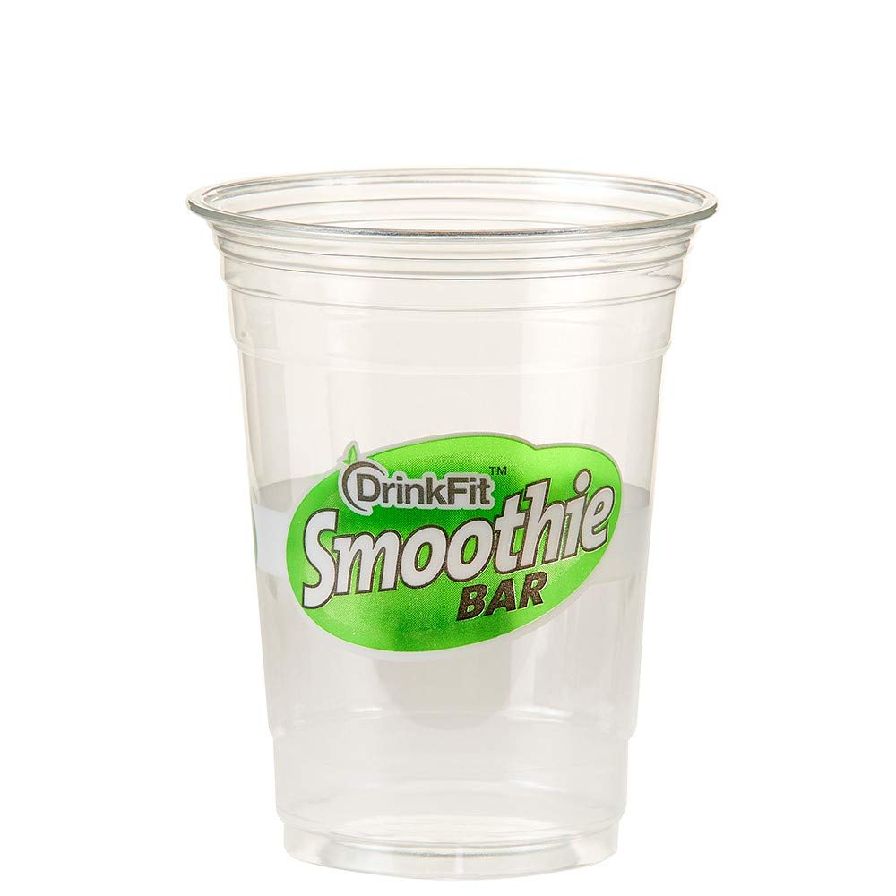 DrinkFit 16oz Clear Plastic Cups - 1000ct Bulk Disposable PET Party Cups for Iced Coffee, Jello Shots, Beverages & Condiments | Crystal Clear, Durable & Eco-Friendly | Perfect for Parties, Events, Catering & Home Use
