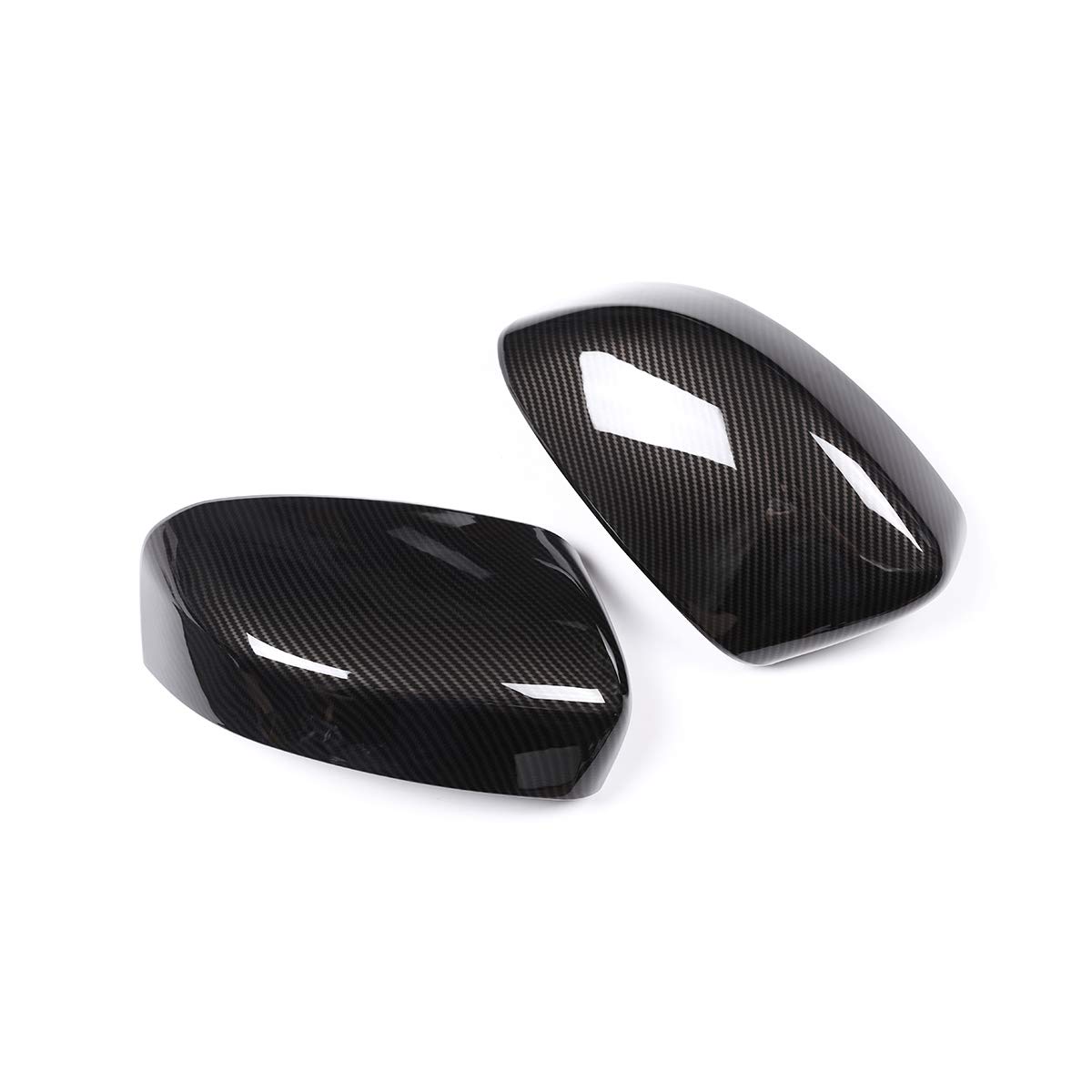 Carbon Fiber Style ABS Car Rearview Mirror Cover for Maserati Levante 2016-2018 - Side Wing Mirror Cap Replacement Parts - Enhances Style & Protection for Off-Road & City Driving