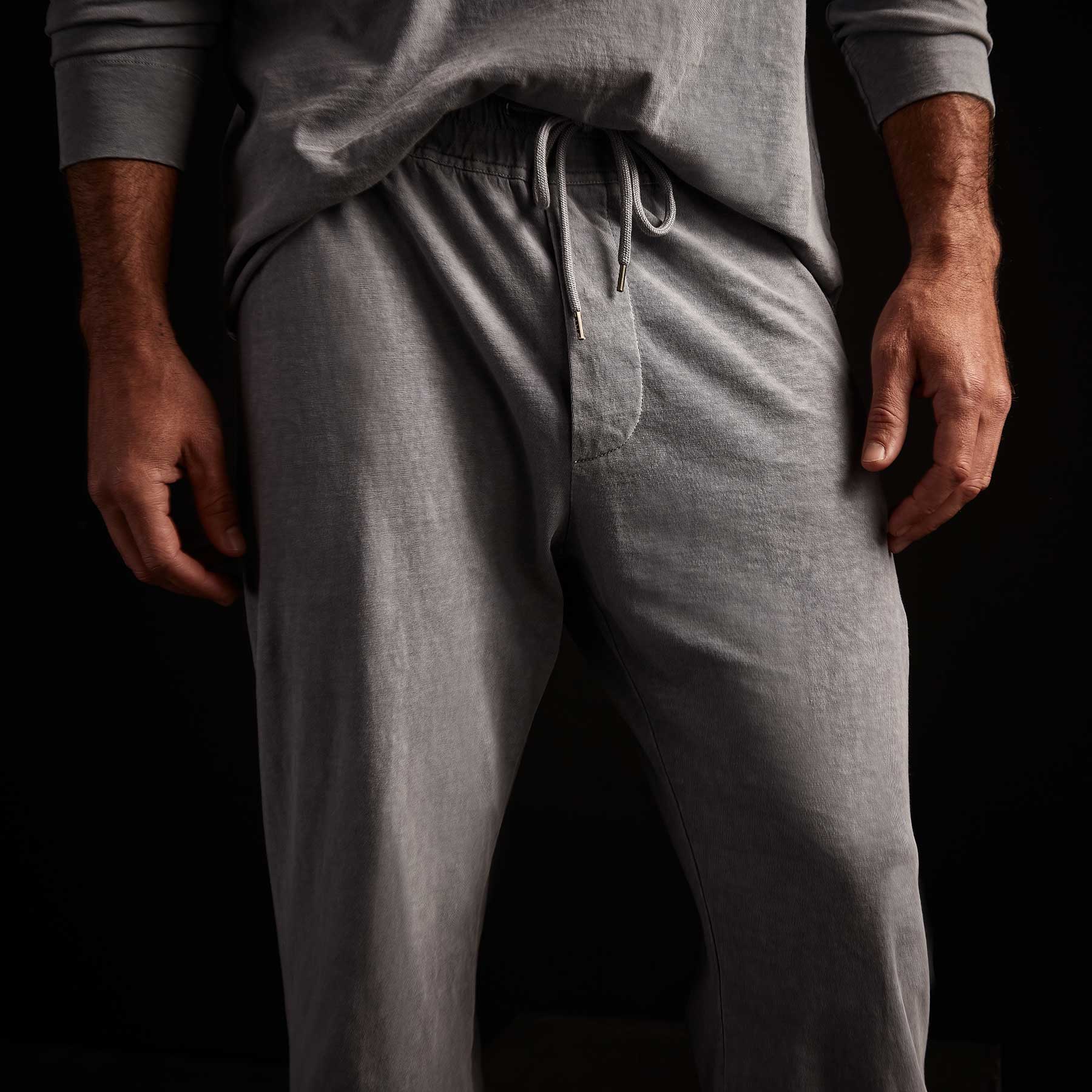 High Twist Jersey Pants with Arsenic Pigment - Comfortable Stretch Fabric for Casual Wear & Lounge