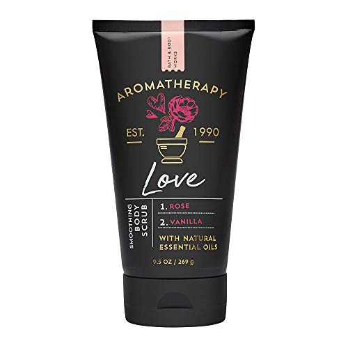 Bath & Body Works Aromatherapy Soothing Body Scrub - Love Rose Vanilla Scent, 9.5 oz | Exfoliating & Moisturizing for Soft Skin | Perfect for Spa Day & Self-Care Routine