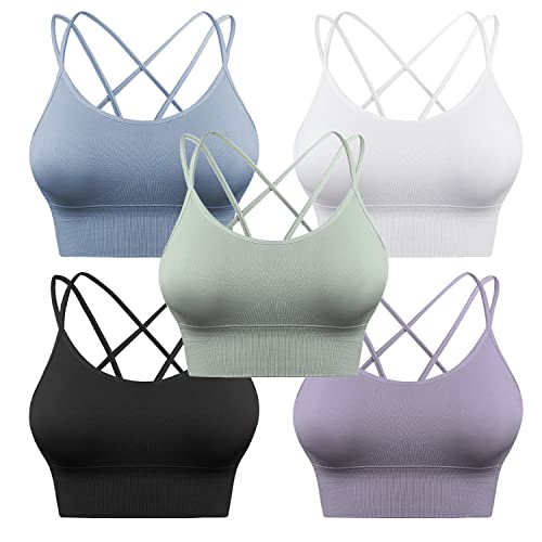 5 Pack-black+white+blue+green+purple