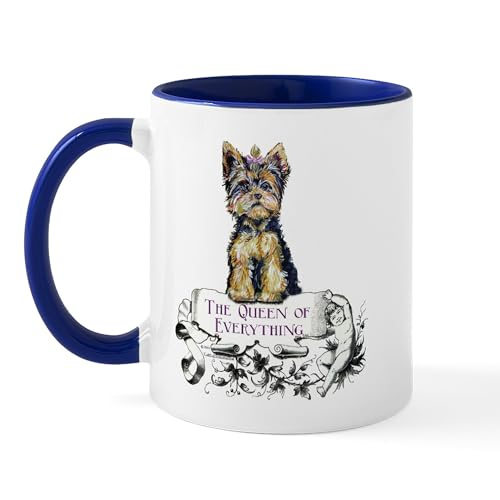White/Navy Inside - Yorkshire Terrier Mug