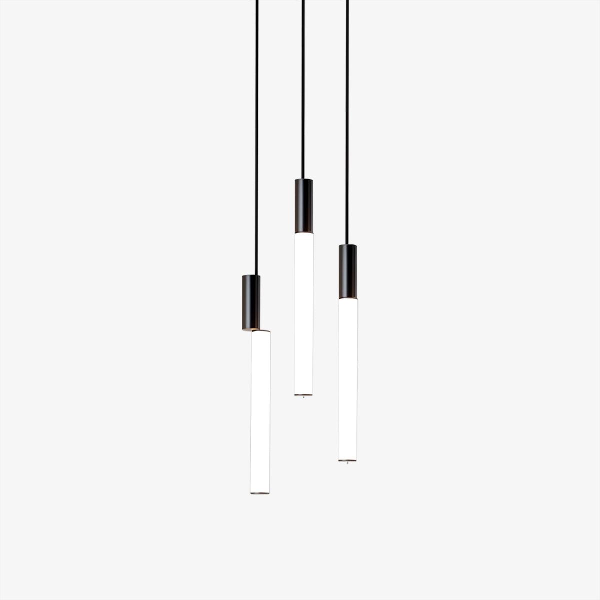 Eclat Cylindra Pendant Lamp - Modern Glass Hanging Light Fixture for Dining Room, Kitchen Island & Living Room Decor