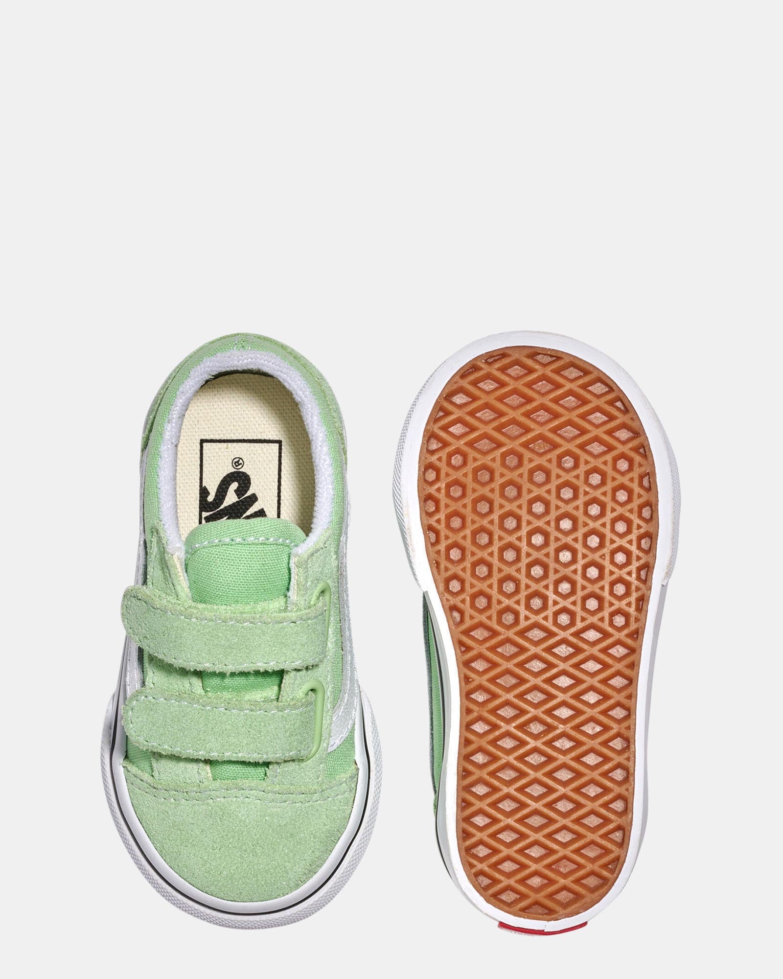 Vans Old Skool Infant Sneakers in Pistachio Green - Stylish & Comfortable Toddler Shoes for Boys & Girls - Perfect for Playdates, School & Everyday Wear