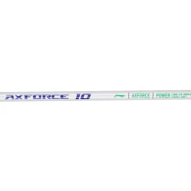 Li Ning Axforce 10 Pearl White Badminton Racket - Prestrung Professional Badminton Racquet for Advanced Players | Perfect for Tournaments & Training | Made in China