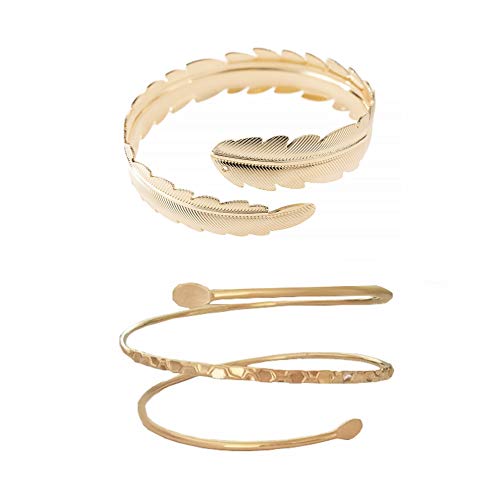 leaf gold 2pcs