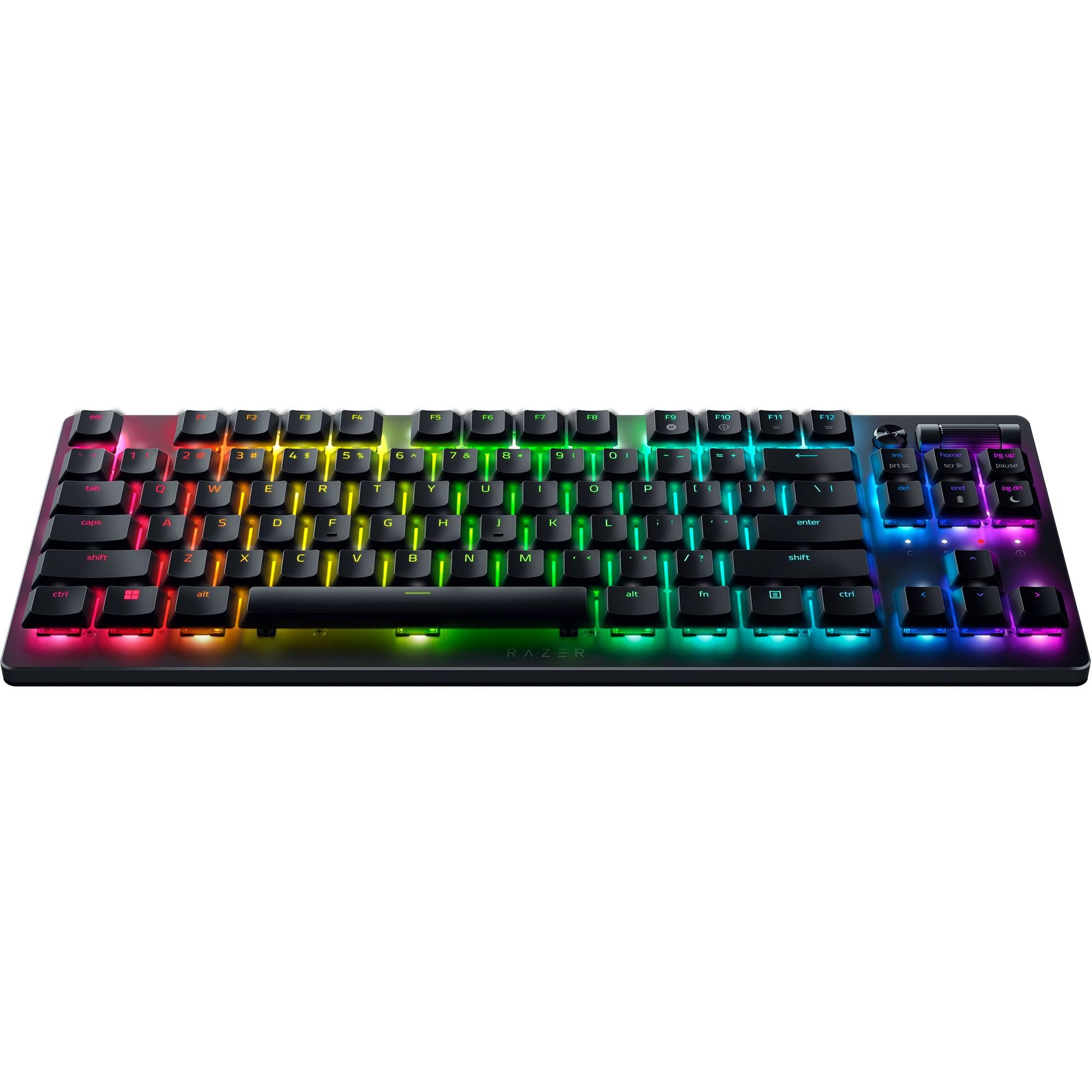 Razer DeathStalker V2 Pro TKL Wireless Gaming Keyboard - Low Profile Optical Red Switches (Linear), HyperSpeed Wireless & Bluetooth 5.0, UK Layout, Black | Perfect for Esports, Office Work & Home Gaming Setup