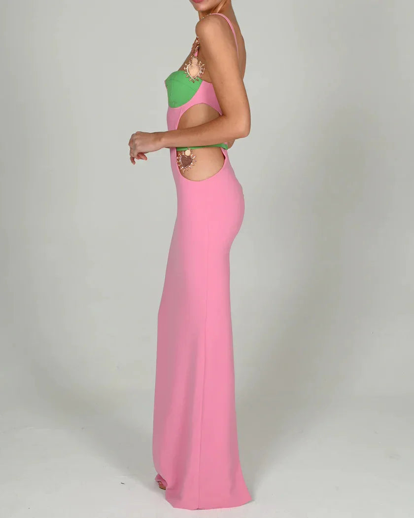 Wholesale Women's Sexy Spaghetti Strap Bandage Dress - Multi Color Hollow Out Long Dress for Cocktail Party, Night Out, Club Wear & Special Occasions