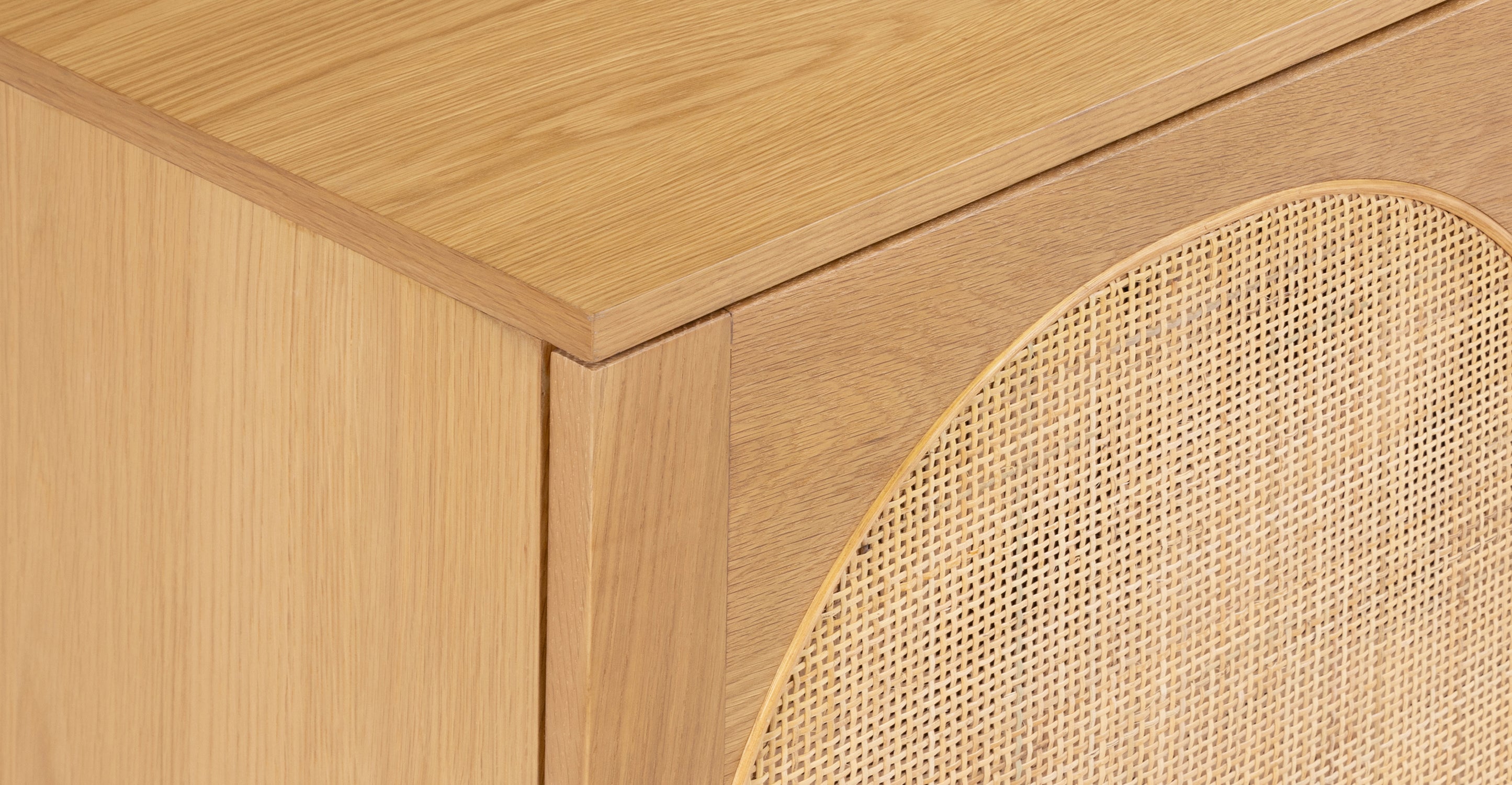 Modern Archi Sideboard - Mid-Century Style Buffet Cabinet with 2 Doors & 4 Drawers - Perfect for Dining Room Storage & Living Room Organization