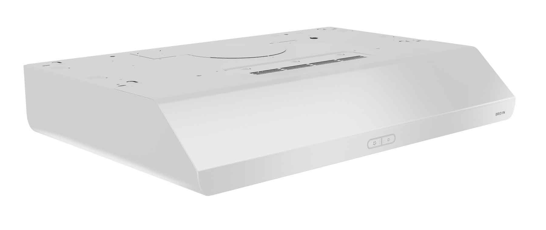 Broan 30-Inch White Under Cabinet Range Hood - 375 Max CFM, Quiet Ventilation for Kitchen, Perfect for Small to Medium Spaces (Model BKDD130WW) | Ideal for Apartments, Condos & Home Kitchens