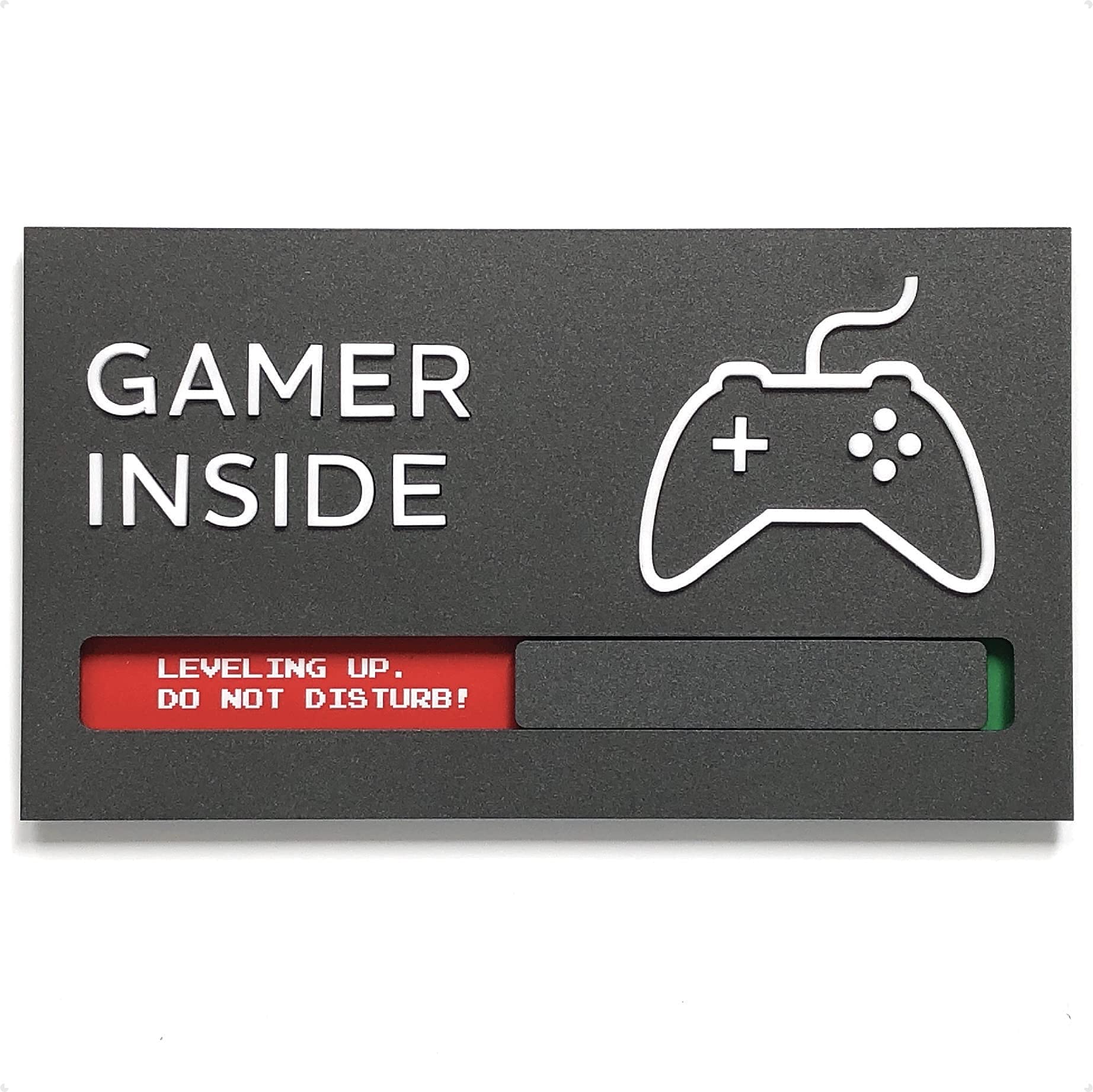 Kubik Letters Game Room Sign - Stylish Gaming Room Decor for Boys & Teens - Perfect Video Game Themed Wall Art - Unique Gamer Gifts for Birthday & Holidays - Ideal for Bedroom, Man Cave, or Game Lounge Decor