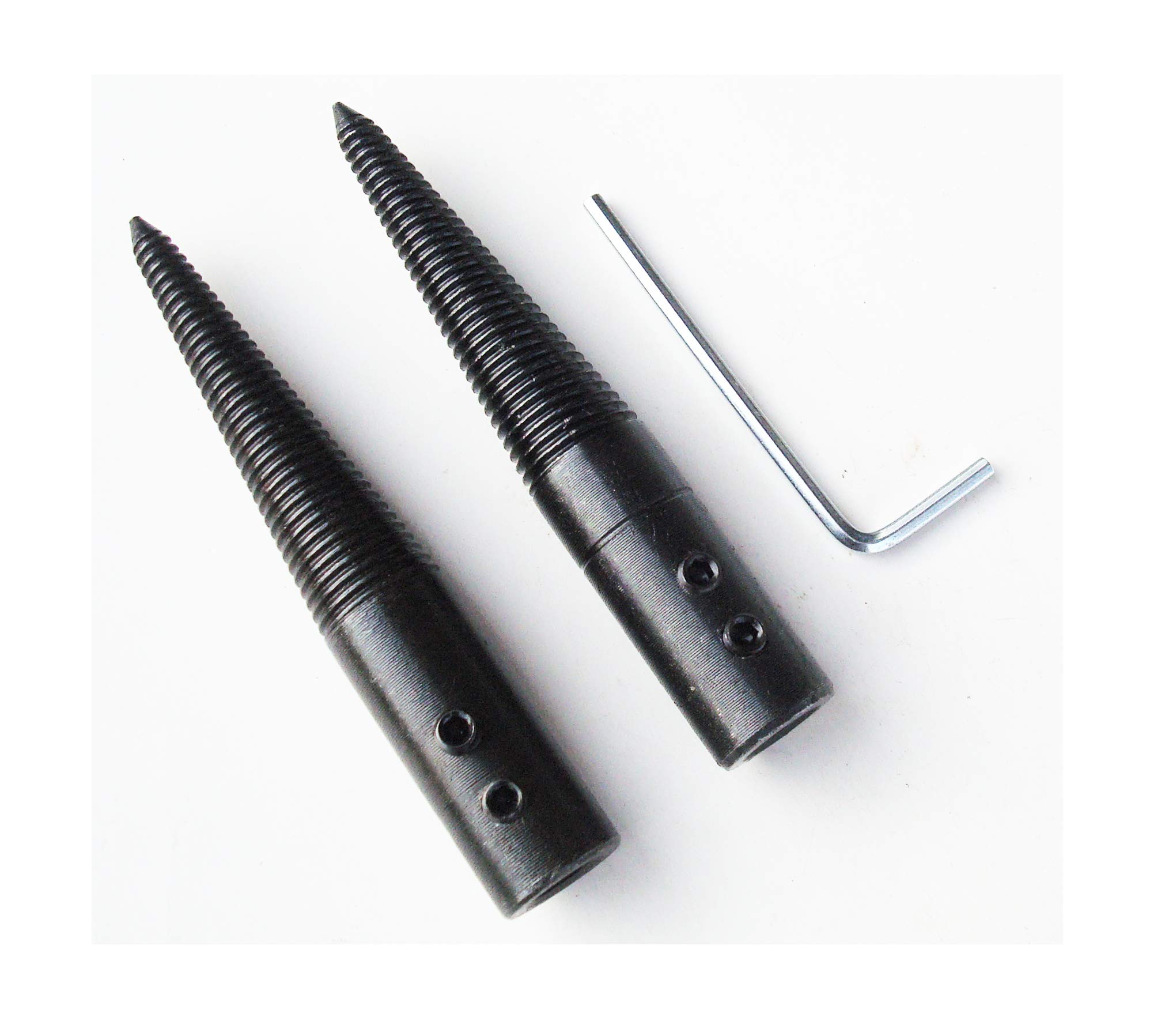 NC HAISDA 2-Pack Tapered Spindle Adapter for Bench Grinder - Left & Right Threaded Buffing & Polishing Wheel Accessory - Perfect for Metalworking, Woodworking & DIY Projects