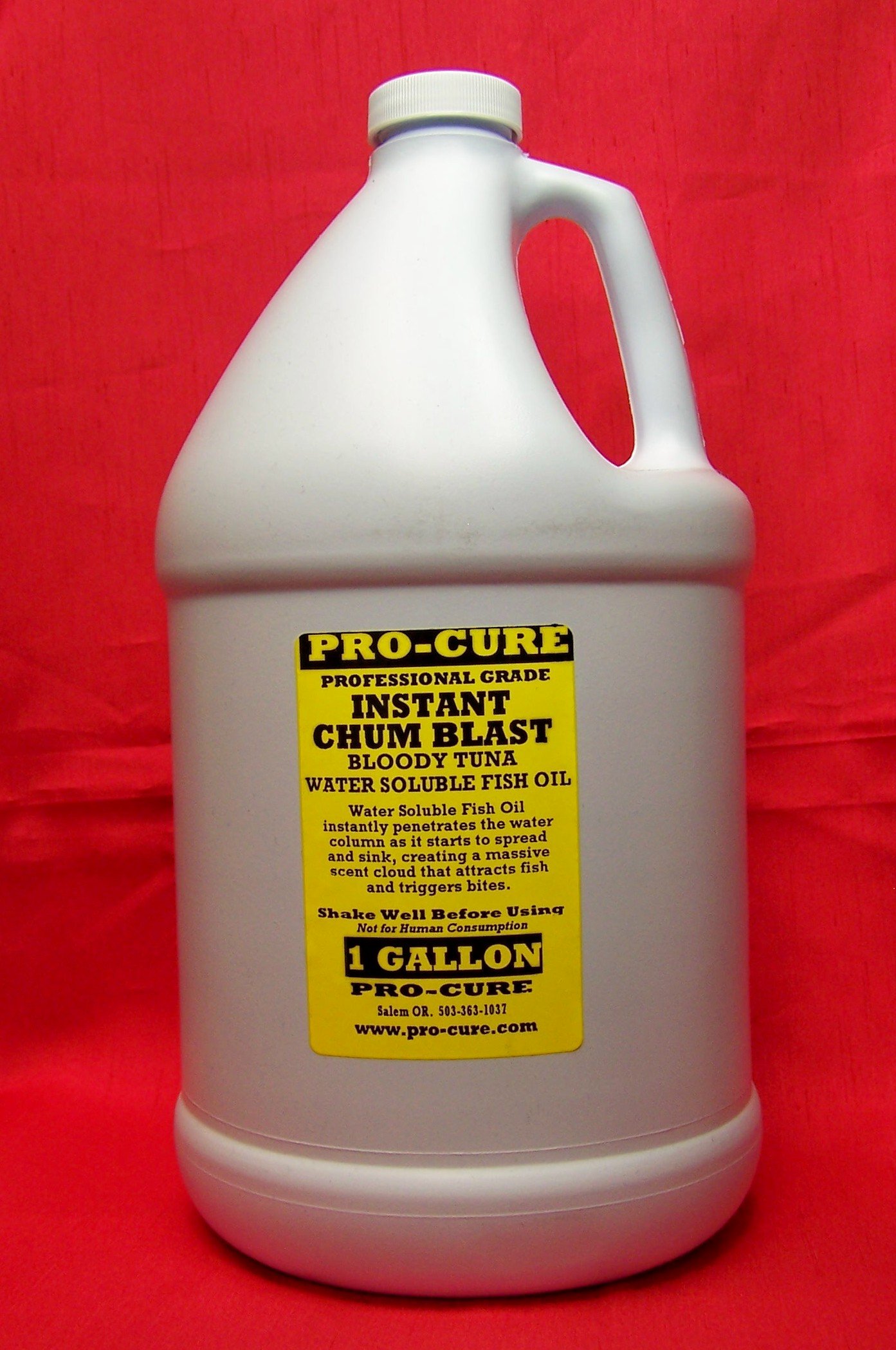 Pro-Cure Bloody Tuna Instant Chum Blast - 1 Gallon Fish Attractant for Saltwater & Freshwater Fishing - Perfect for Deep Sea, Surf & Ice Fishing