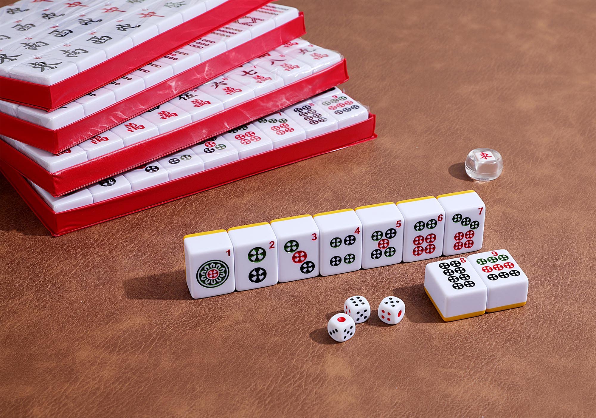 Premium Chinese Mahjong Set - 146 Large Numbered Tiles with Travel Case | Complete Mah-Jongg Game for Adults & Families | Perfect for Game Nights, Parties & Cultural Events