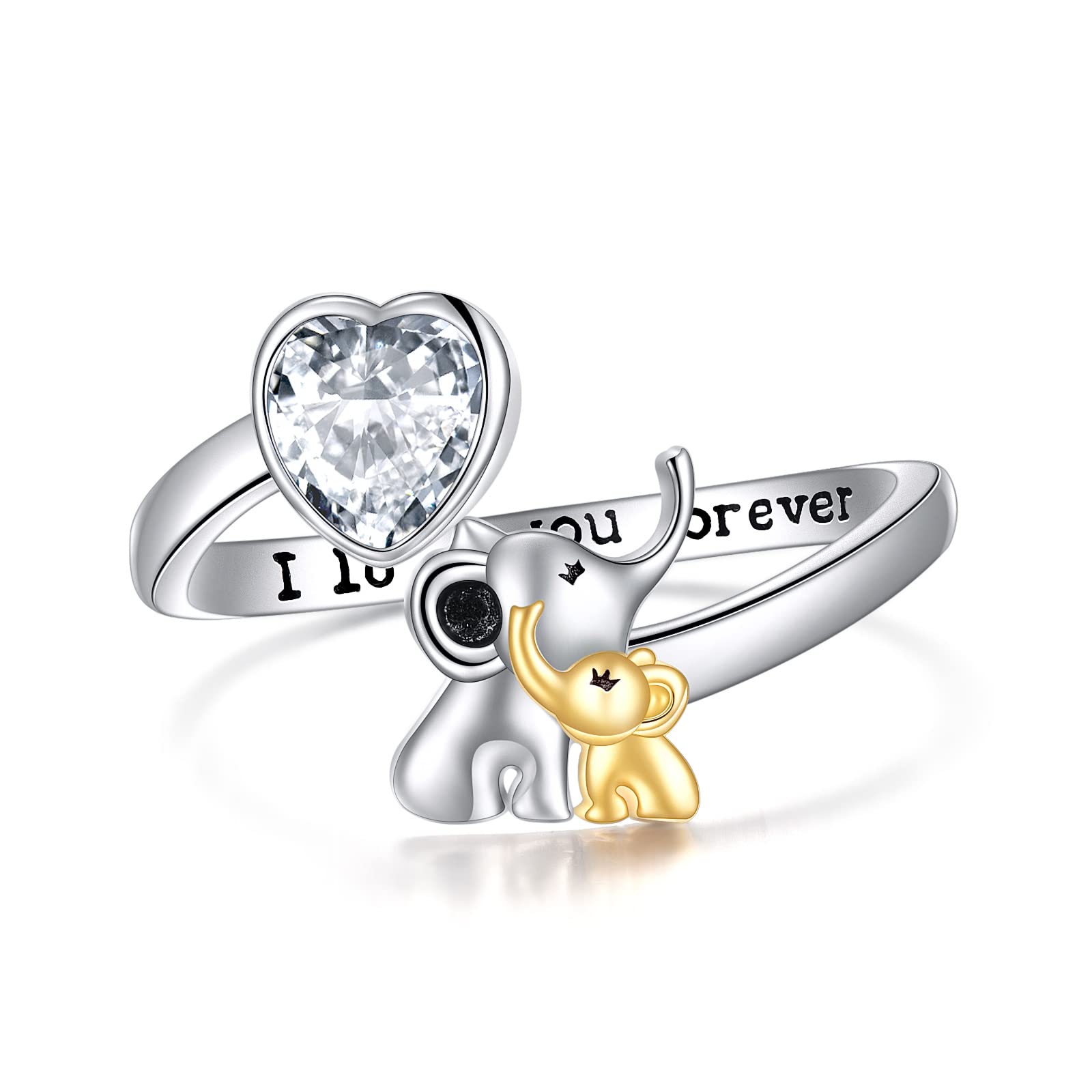 WINNICACA S925 Sterling Silver Adjustable Open Rings for Women - Cute Animal Design, Perfect Birthday Gifts for Women & Girls | Great for Everyday Wear, Parties & Special Occasions