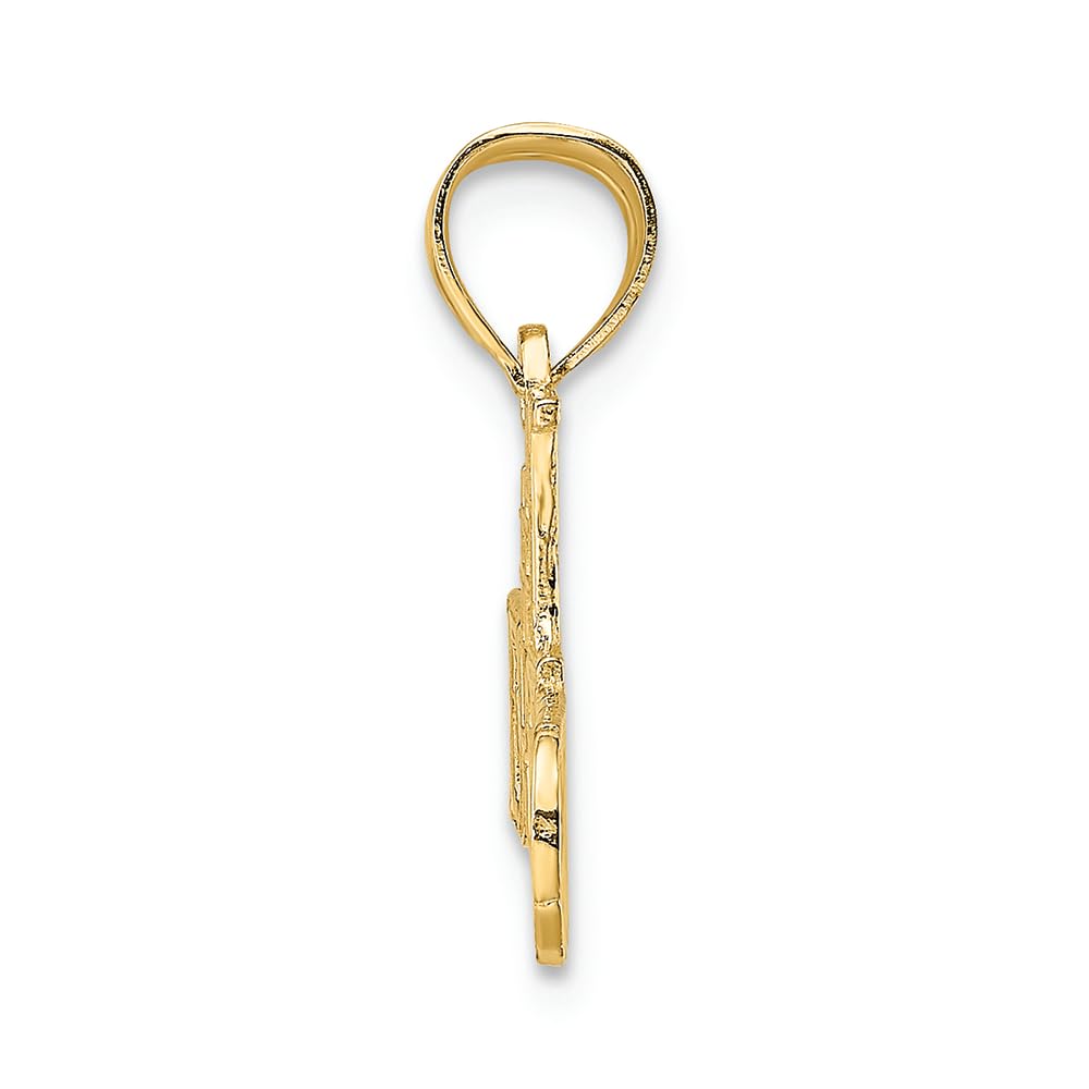 FJC Finejewelers 14k Yellow Gold #1 Friend Charm Pendant - Perfect Gift for Best Friends, Anniversaries & Special Occasions