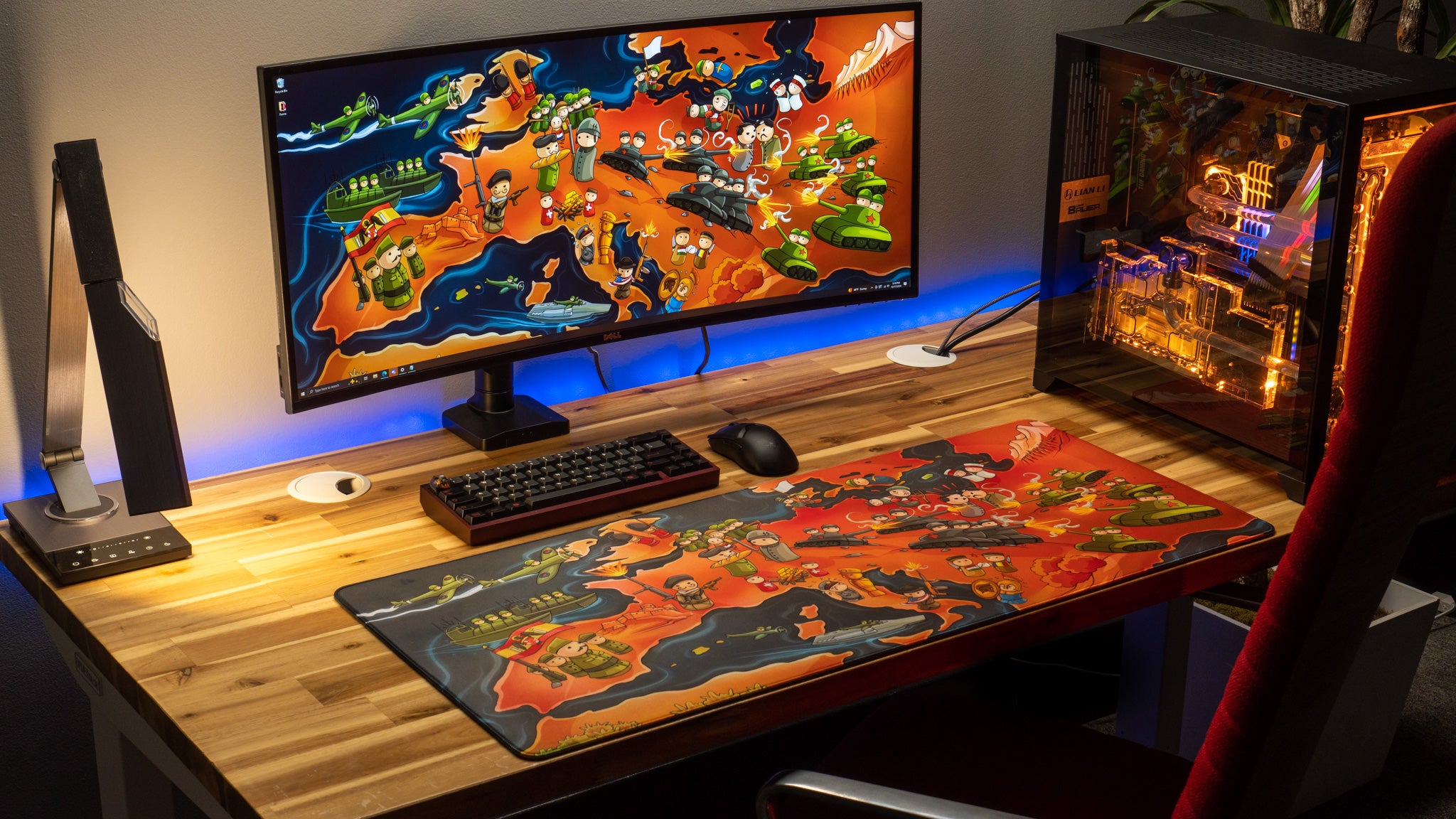 AlternateHistoryHub Europe at War Limited Edition Gaming Desk Mat - Content Creator Collaboration Mouse Pad for PC & Console Gamers - Perfect for Gaming Setups & Workstations