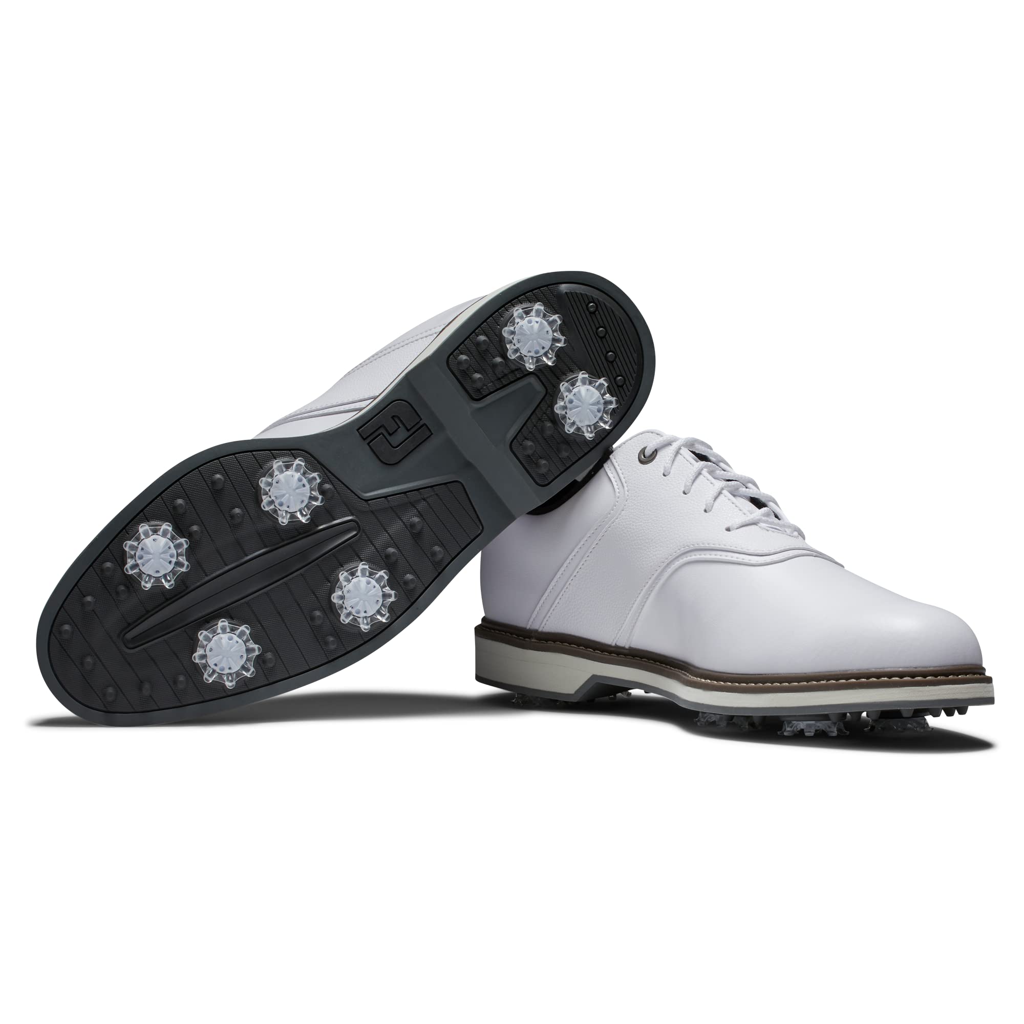 FootJoy Men's FJ Originals Spiked Golf Shoes - Comfortable & Waterproof for Walking the Course | Perfect for Golf Tournaments & Casual Play