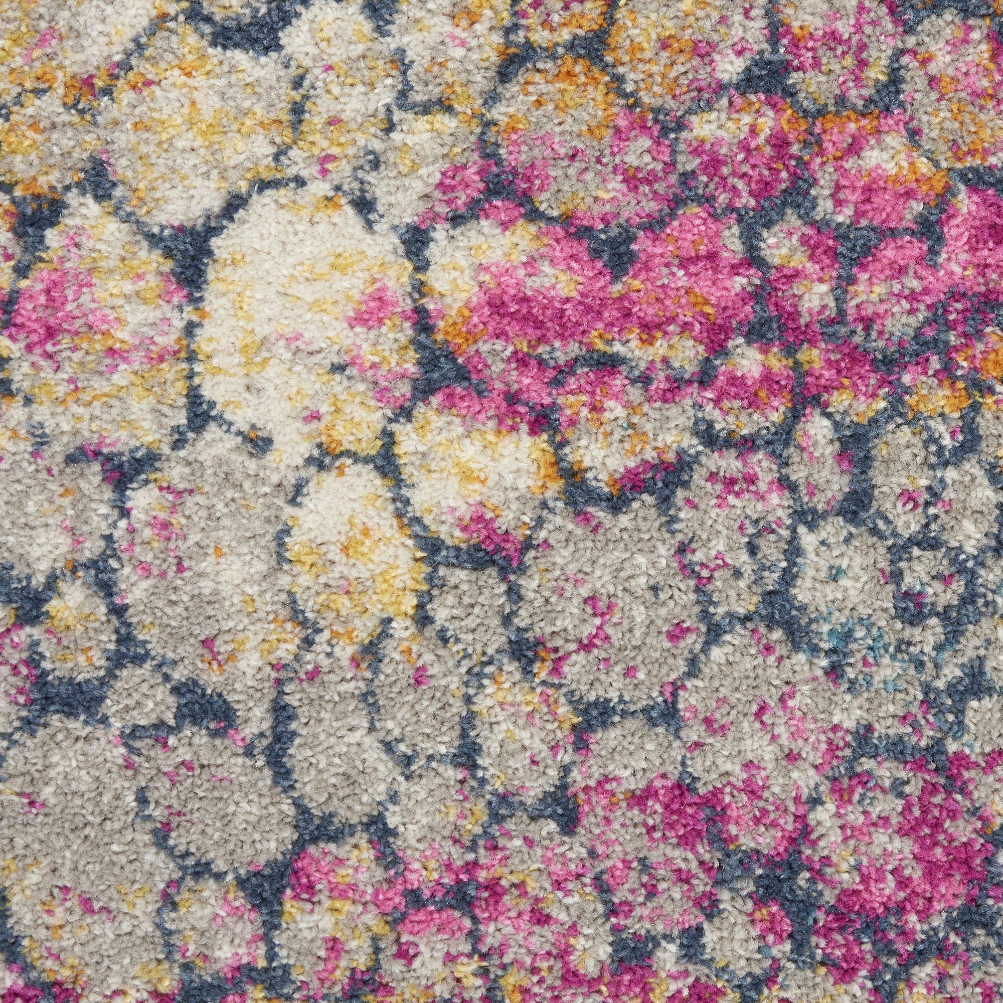 Nourison Passion Modern & Contemporary Yellow Multi 2'2