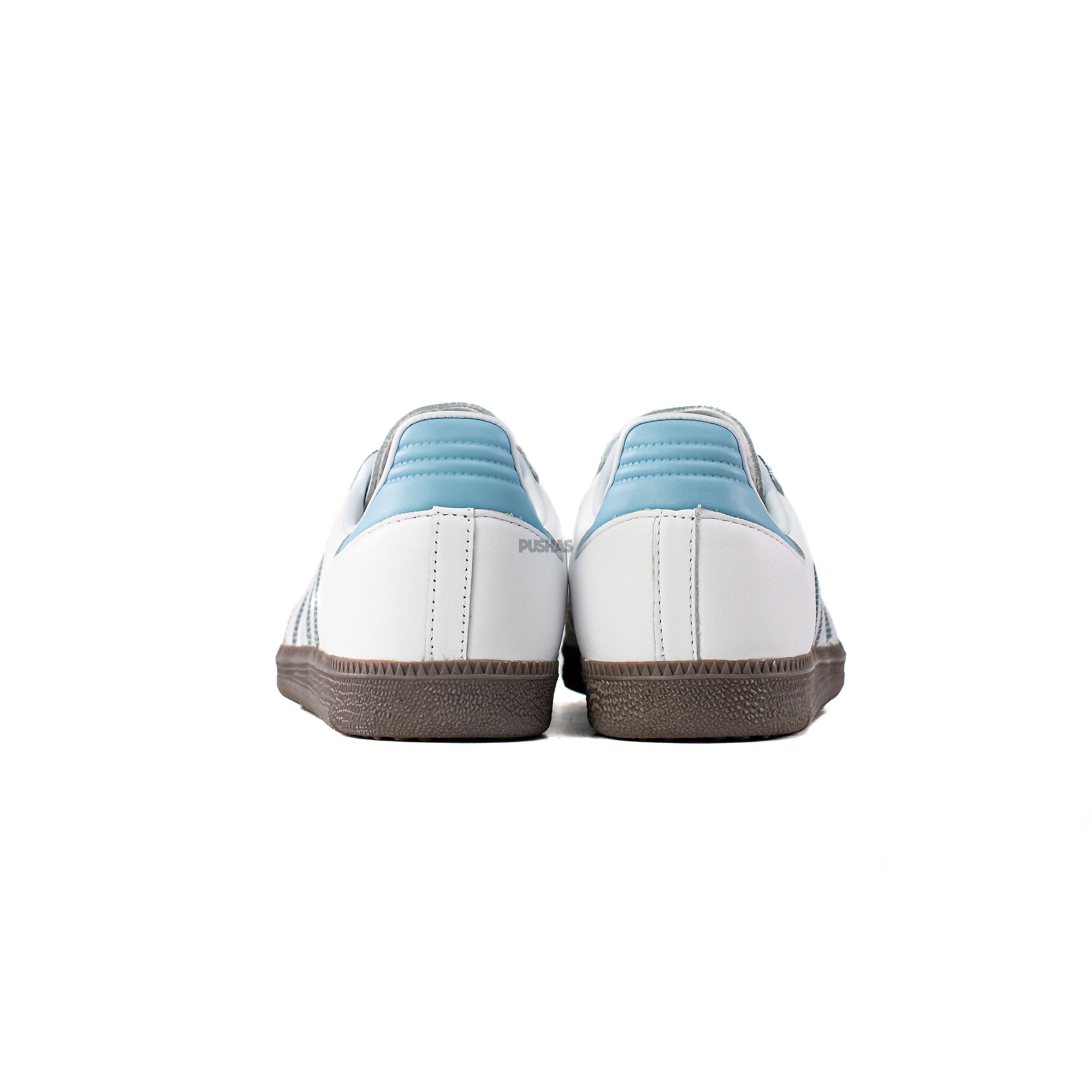 Adidas Samba OG Sneakers White Halo Blue 2023 - Classic Comfortable Casual Shoes for Men & Women - Perfect for Streetwear, Gym, and Everyday Wear