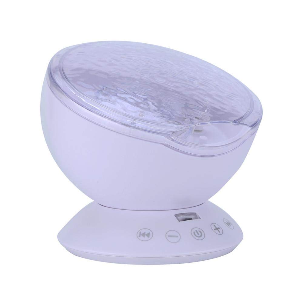 Ocean Wave Projector LED Night Light Lamp for Kids with Remote Control - Calming Bedroom Night Light for Nursery, Baby Room & Sleep Therapy