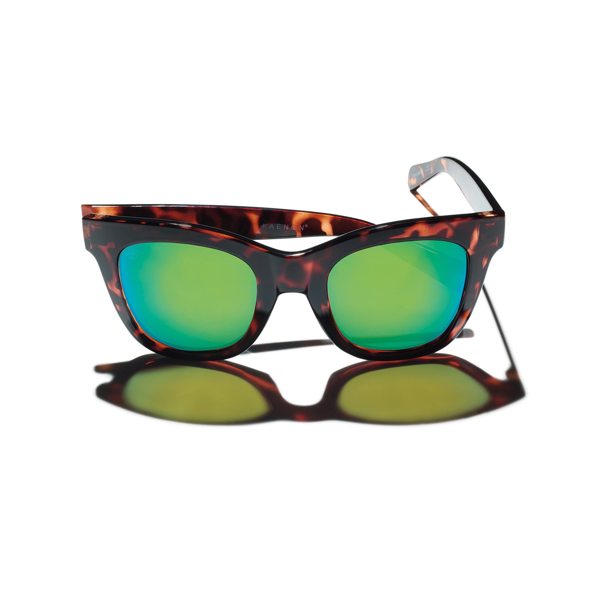 Lido Polarized Sunglasses for Men & Women - Tortoise Frame with Coastal Green Mirror Lens - UV Protection, Anti-Glare - Perfect for Driving, Fishing & Outdoor Activities