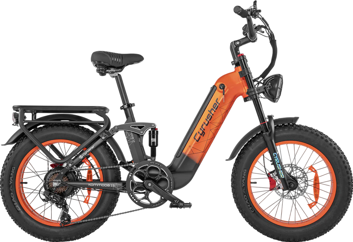 Cyrusher Kommoda 2.0 Step-Through Electric Bike - 750W Motor, 48V Battery, 28 MPH Speed, 68 Mile Range - Perfect for Commuting, City Riding & Outdoor Adventures