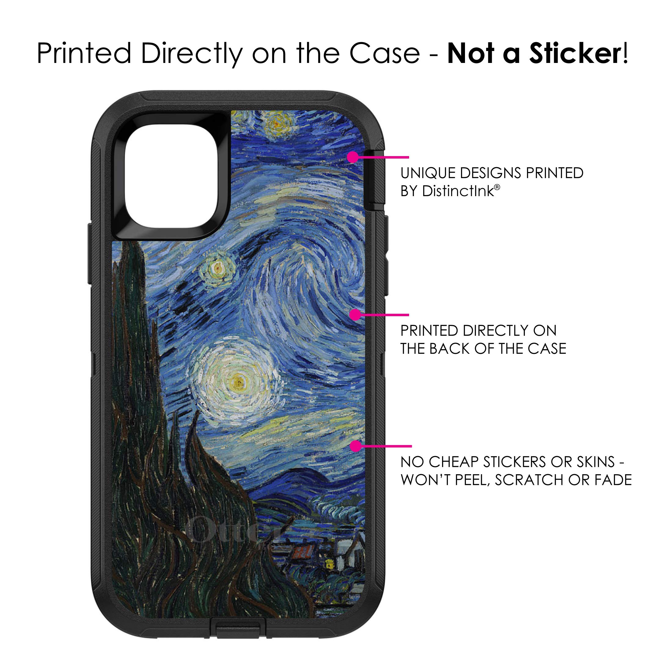 DistinctInk iPhone 11 Pro MAX Case (6.5 Inch) - Van Gogh Starry Night Art Design Protective Cover - Durable Shockproof Phone Case Replacement for OtterBox Defender - Perfect for Travel, Work & Everyday Use