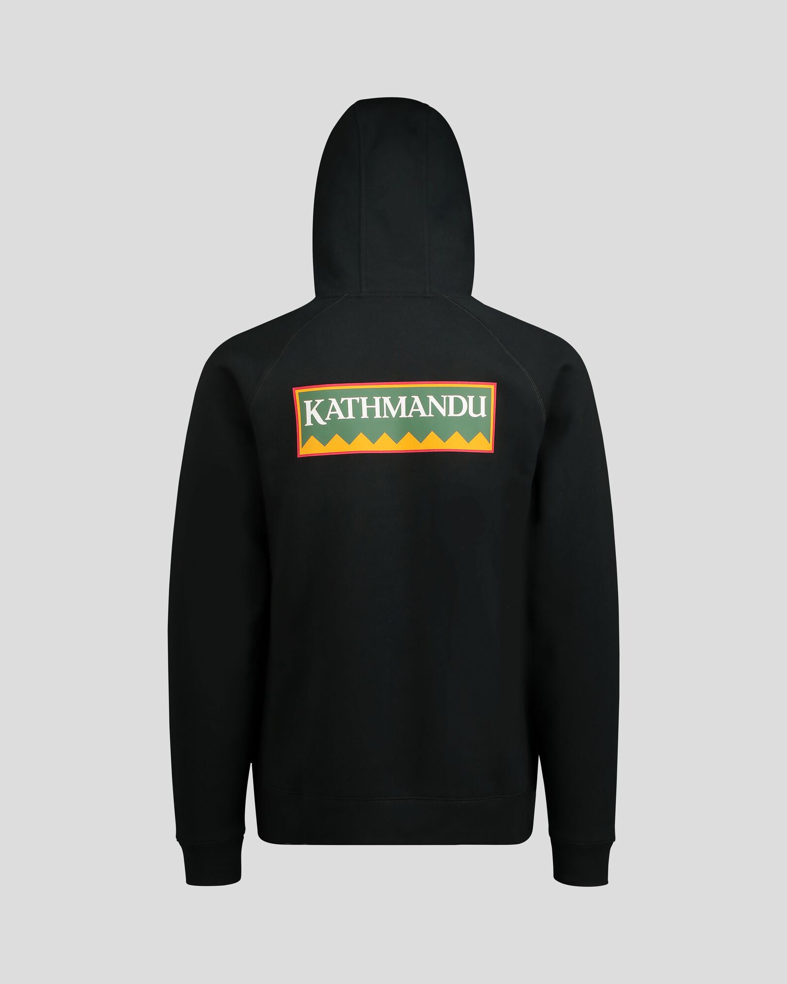 Men's Kathmandu Heritage Logo Slouchy Hoodie - Black | Cozy Pullover Sweatshirt for Casual Wear & Outdoor Adventures