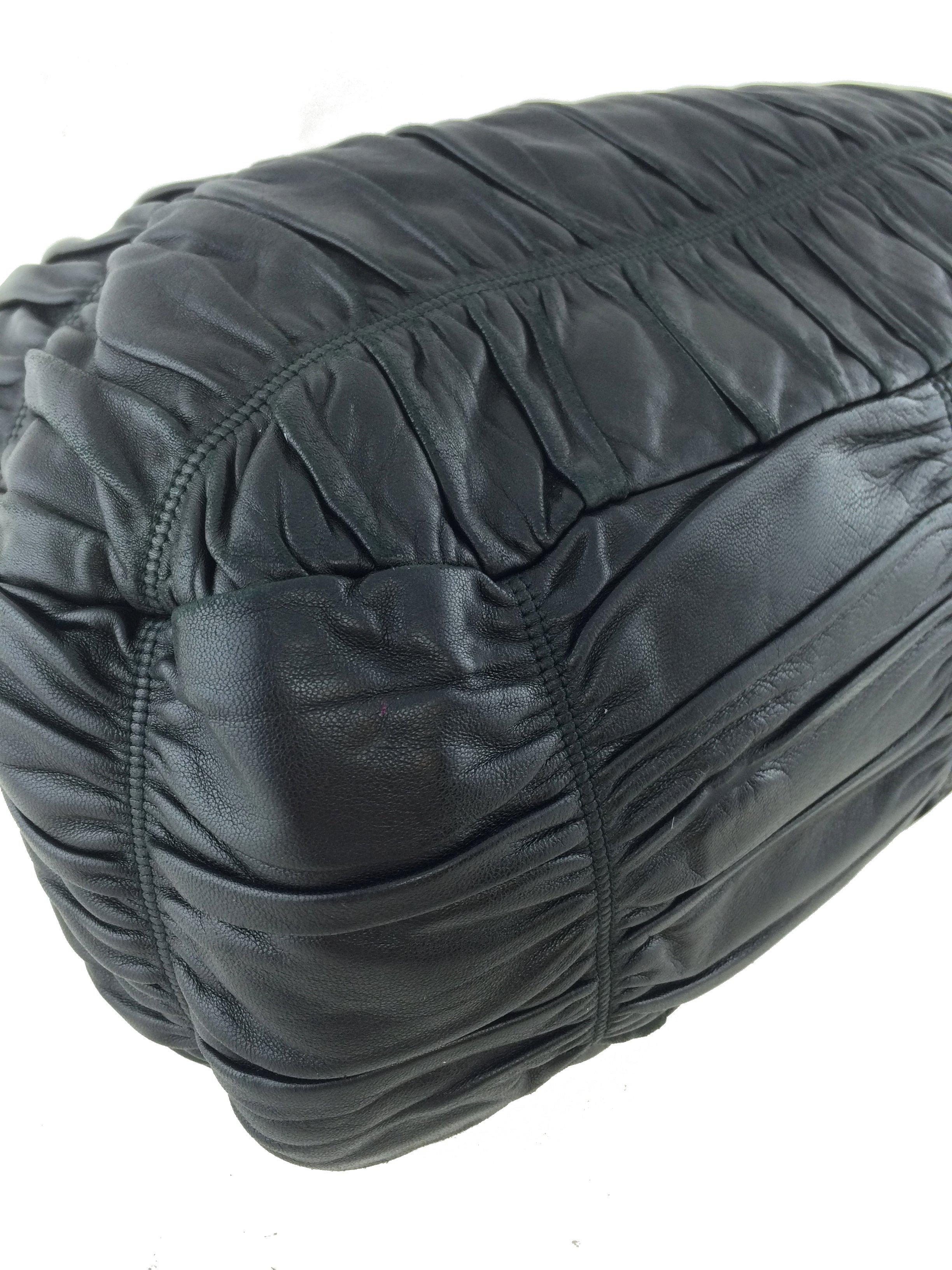 Prada Nappa Gaufre Zip Hobo Bag - Luxury Leather Shoulder Handbag for Women | Perfect for Work, Travel & Evening Events