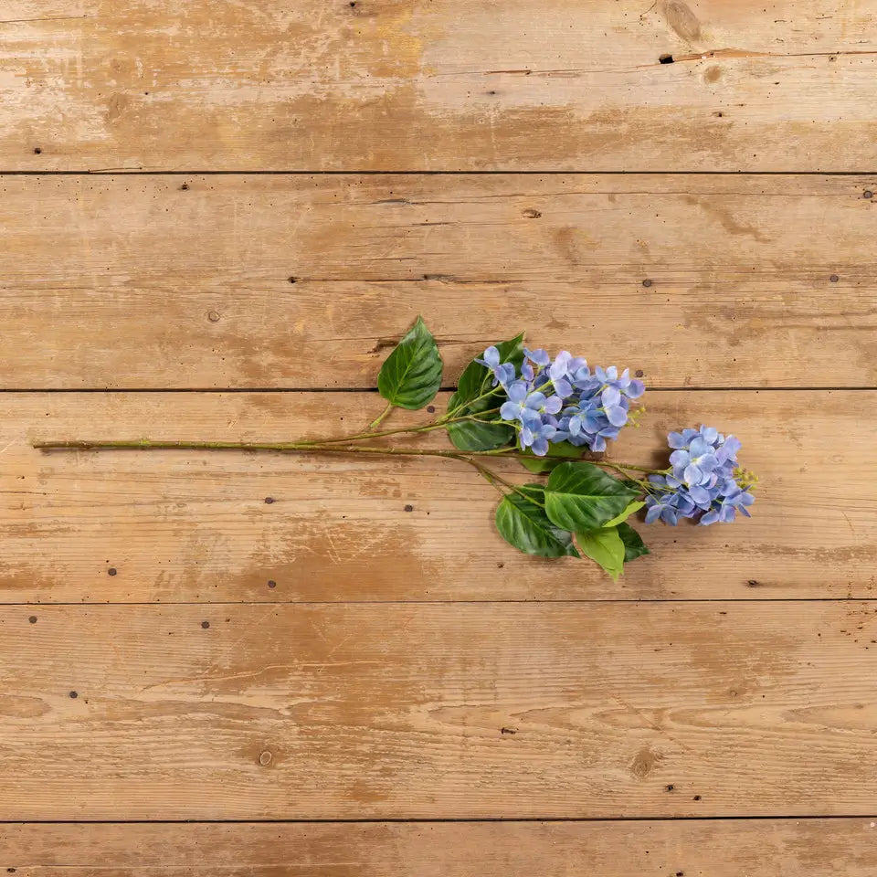 Blue Cone Hydrangea Spray - Artificial Silk Flower Arrangement for Home Decor, Wedding Centerpieces & Floral Displays