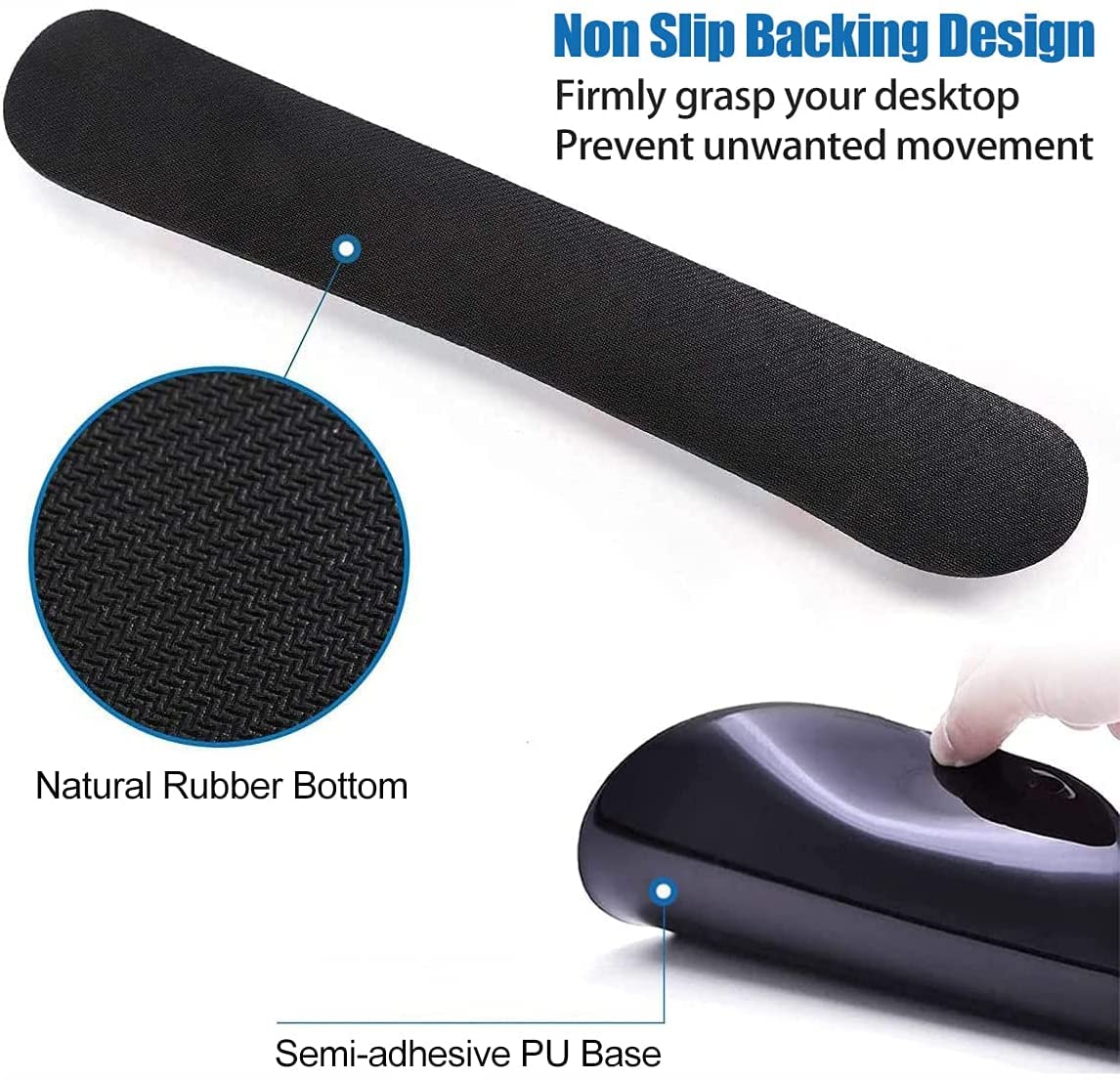 Ergonomic Mouse Pad with Wrist Support Gel - Comfortable Wireless Mouse Pad for Pain Relief, Non-Slip Rubber Base - Inspirational Office Accessories for African American Women - Perfect for Home & Office Workspaces