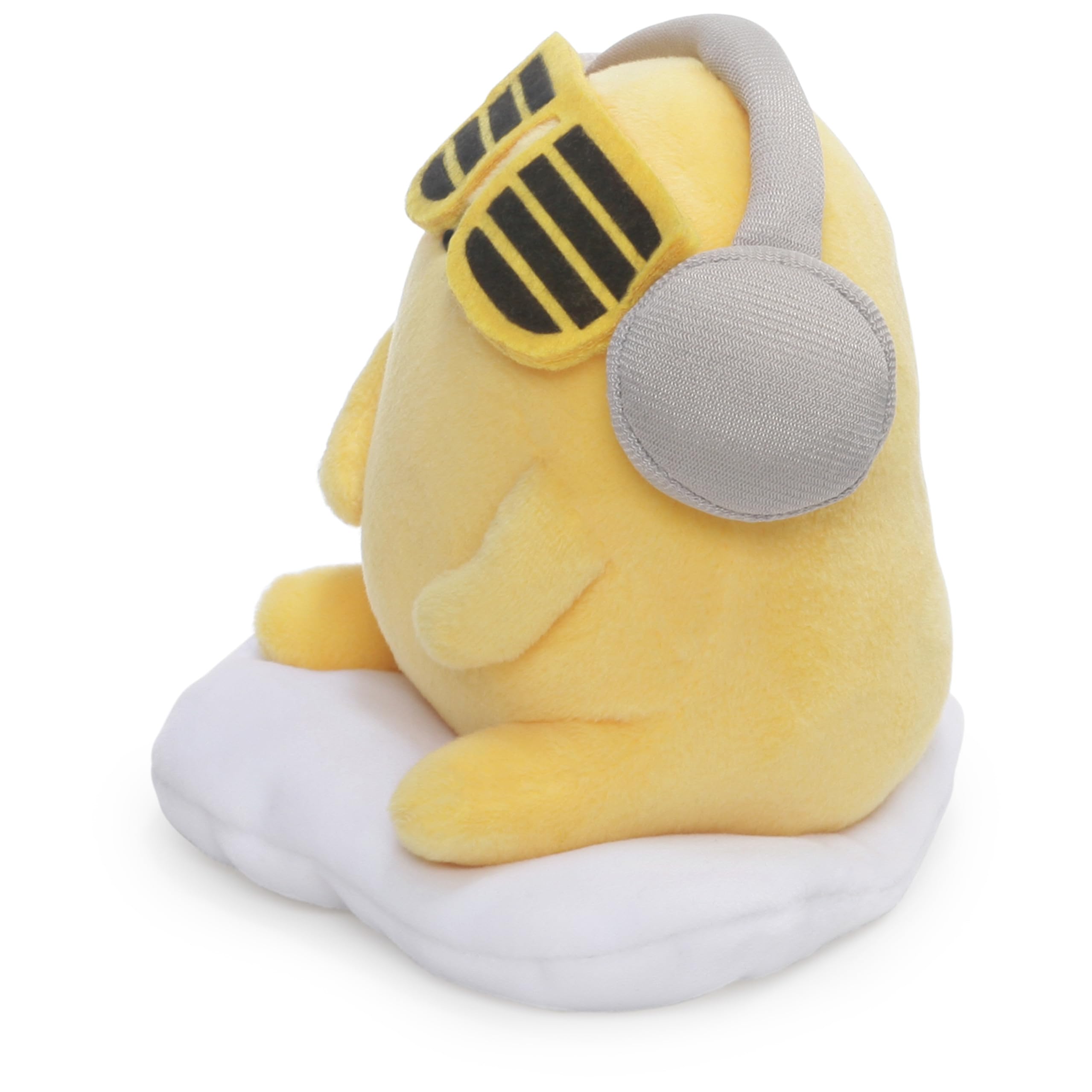 GUND - Gudetama Plush Toy with Headphones and Sunglasses, 5-Inch Cute Lazy Egg Stuffed Animal - Perfect for Anime Fans, Kawaii Decor, and Stress Relief Gifts