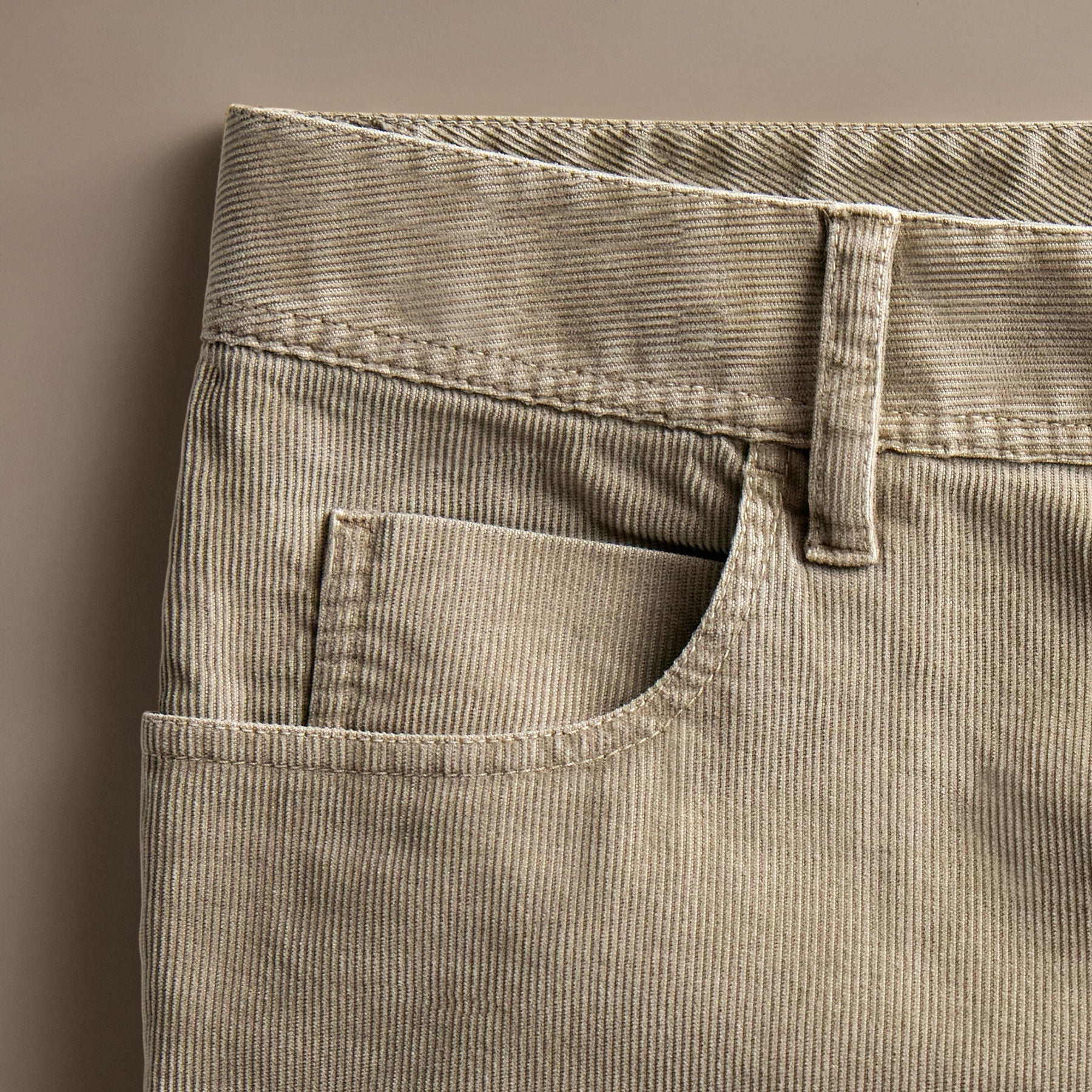 5 Pocket Corduroy Pants for Men - Soft Toast Pigment Corduroy Trousers | Comfortable Casual Pants for Work, Travel & Everyday Wear