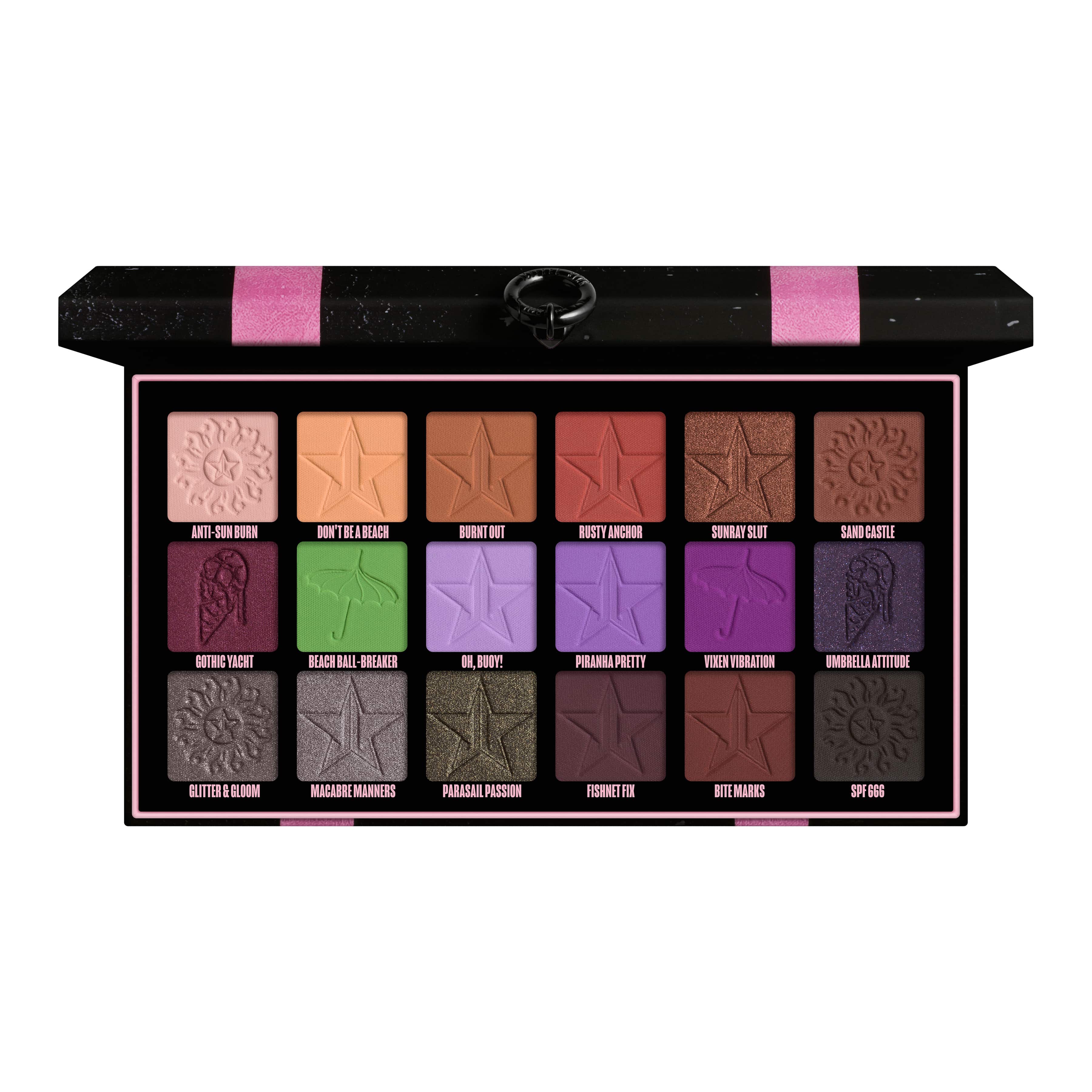 Gothic Beach Palette - Dark & Moody Eyeshadow Set for Smokey Eyes & Vampy Makeup Looks | Perfect for Halloween, Cosplay & Alternative Fashion
