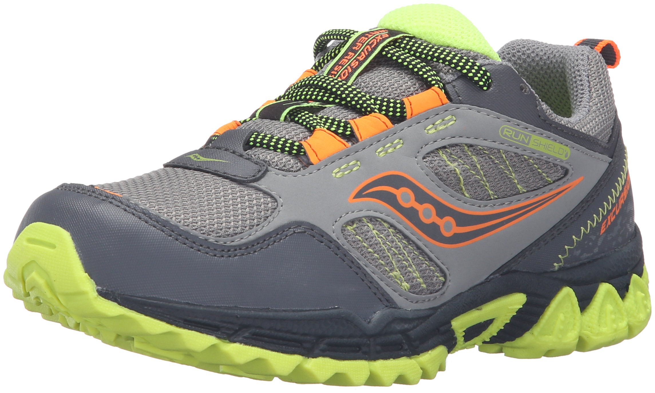Saucony Excursion Shield Waterproof Trail Running Shoes for Kids - Durable Outdoor Sneakers for Hiking, Walking & School Activities