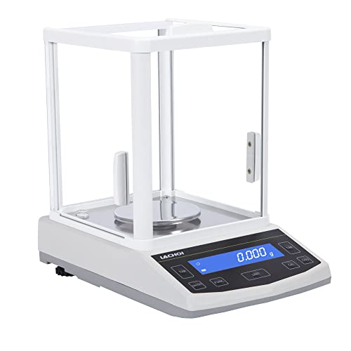 LACHOI 100g x 0.001g High Precision Electronic Lab Scale - Analytical Balance with RS232 Interface, Digital Weighing Scale for Jewelry, Science & Laboratory Use - Perfect for Research, Gemstone Measurement & Precise Chemical Experiments