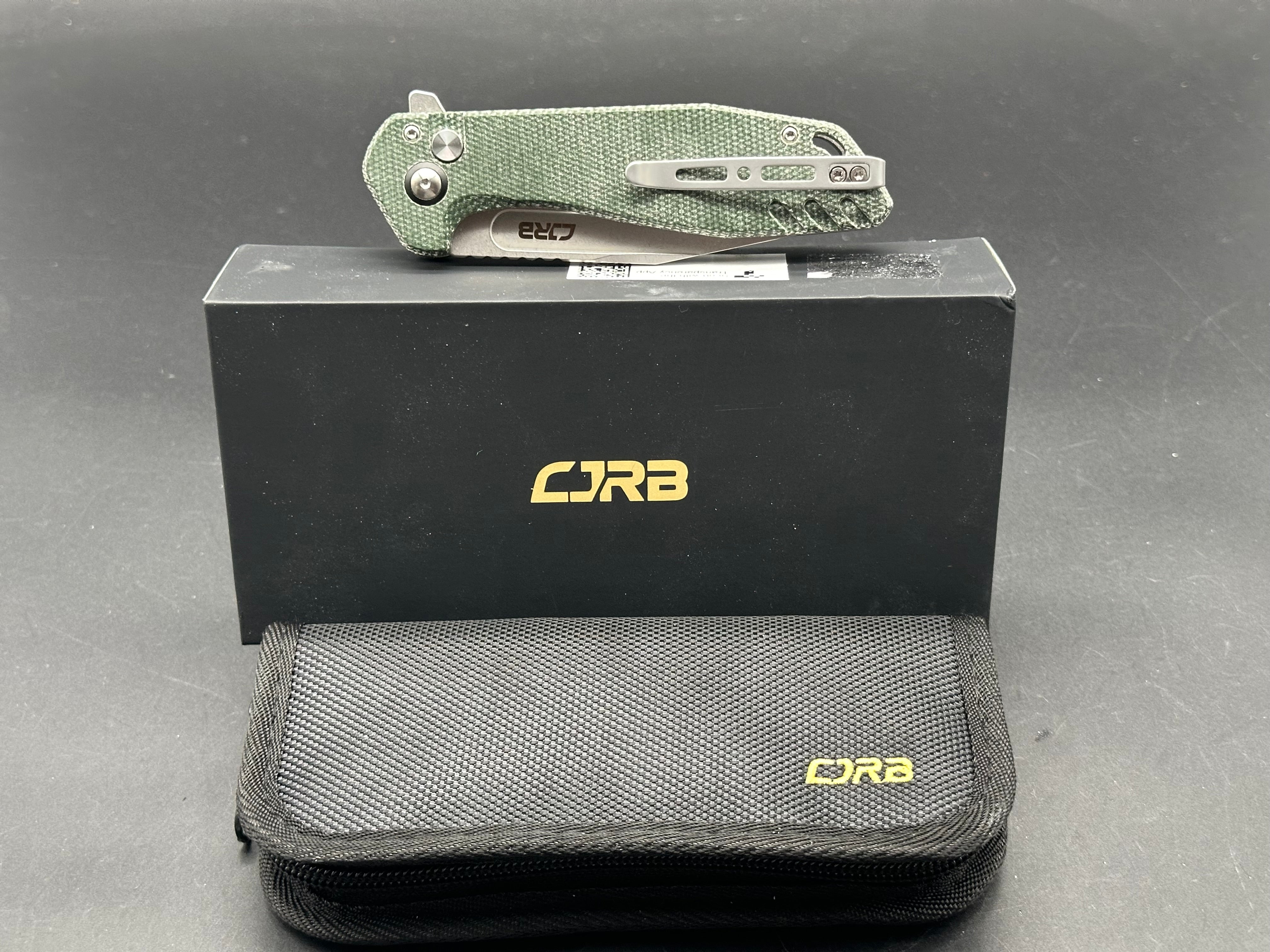 CJRB Riff Button Lock Folding Knife - 3.5