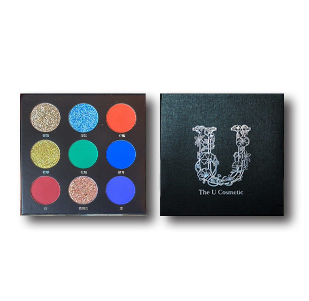 The U Cosmetic 9-Color Eyeshadow Palette - Highly Pigmented, Long-Lasting Makeup for Day & Night Looks | Perfect for Parties, Weddings & Everyday Wear
